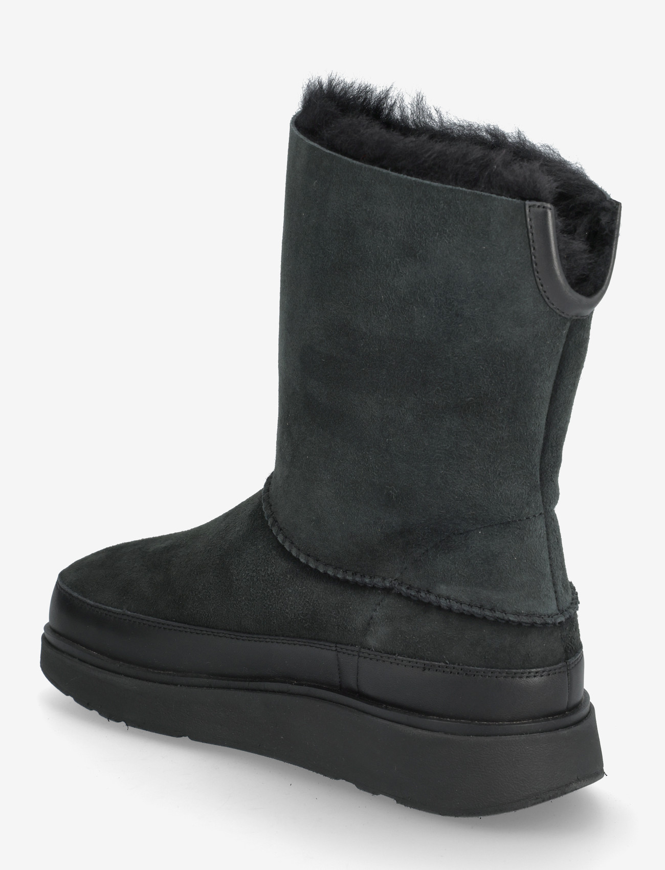 FitFlop - GEN-FF SHORT DOUBLE-FACED SHEARLING BOOTS - varmfodrade skor - all black - 2