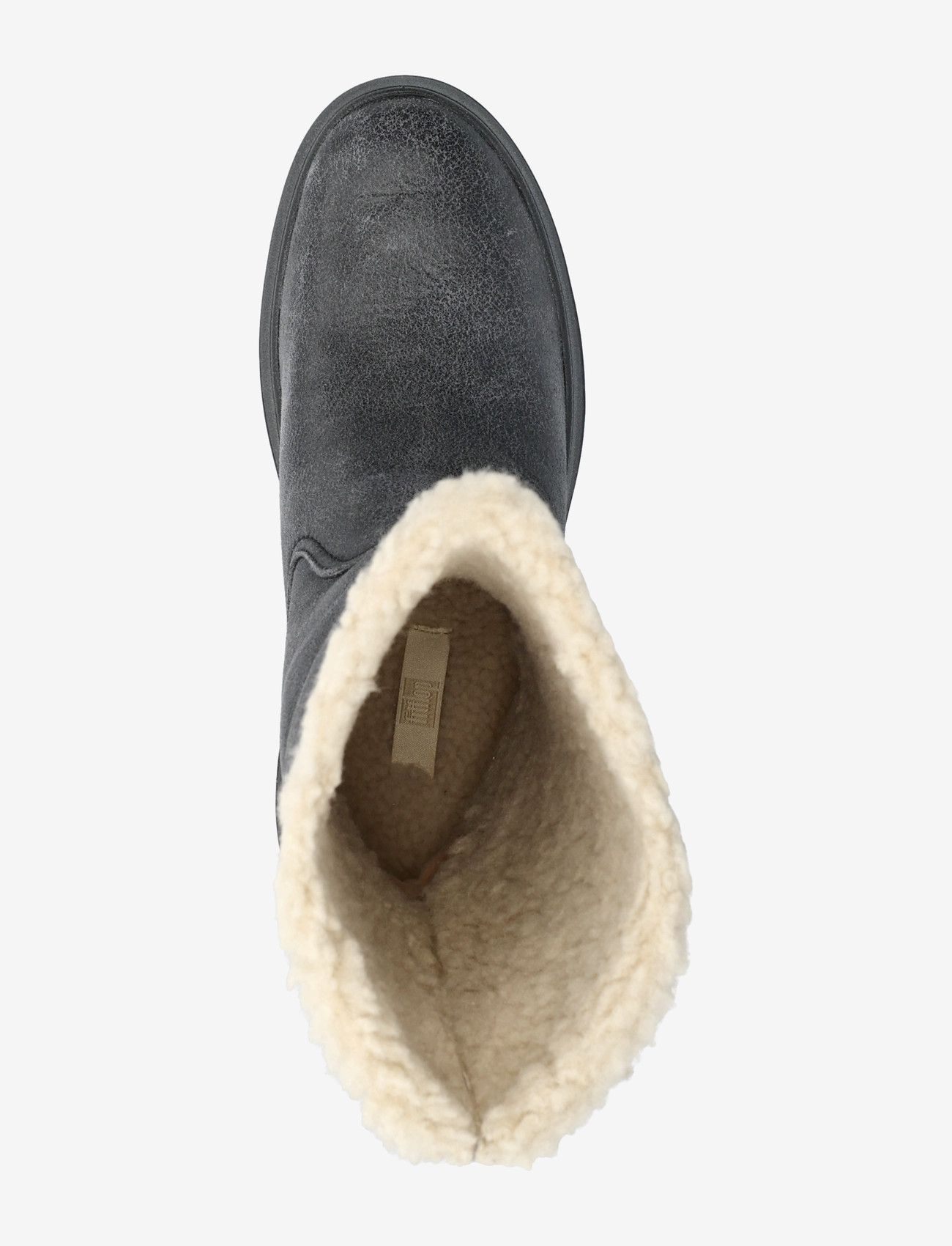 FitFlop - F-MODE DOUBLE-FACED SHEARLING FLATFORM CALF BOOTS - damen - black - 3