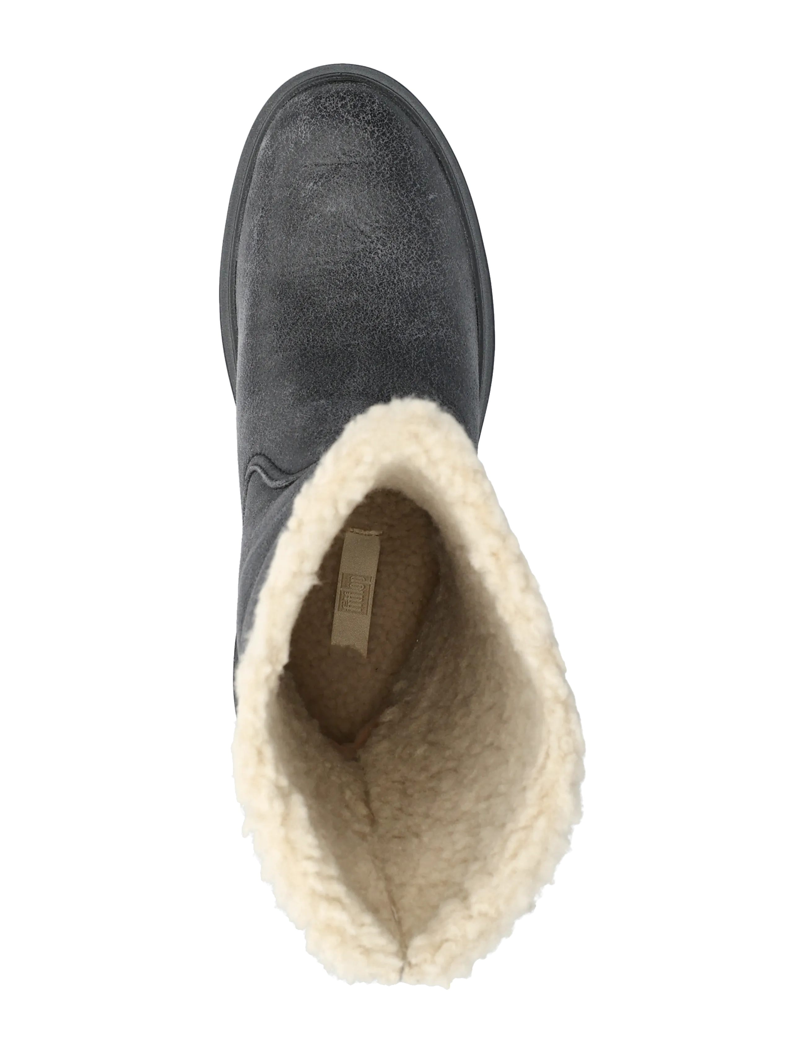 FitFlop - F-MODE DOUBLE-FACED SHEARLING FLATFORM CALF BOOTS - kobiety - black - 3