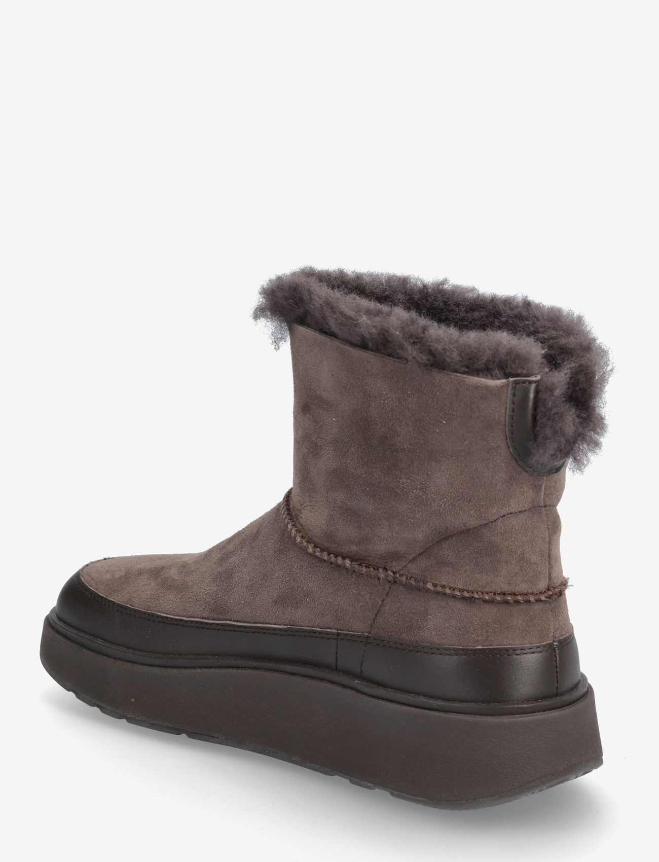 FitFlop - GEN-FF MINI DOUBLE-FACED SHEARLING BOOTS - madalad poolsaapad - chocolate brown - 2