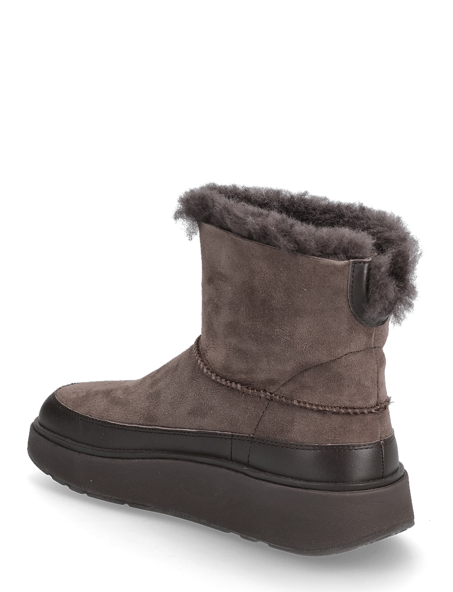 FitFlop - GEN-FF MINI DOUBLE-FACED SHEARLING BOOTS - flade ankelstøvler - chocolate brown - 2