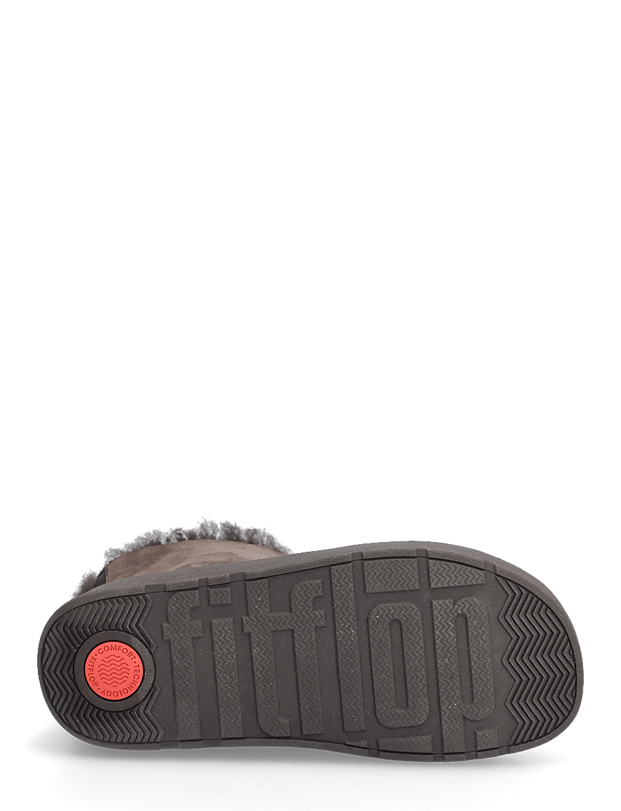 FitFlop - GEN-FF MINI DOUBLE-FACED SHEARLING BOOTS - flade ankelstøvler - chocolate brown - 4