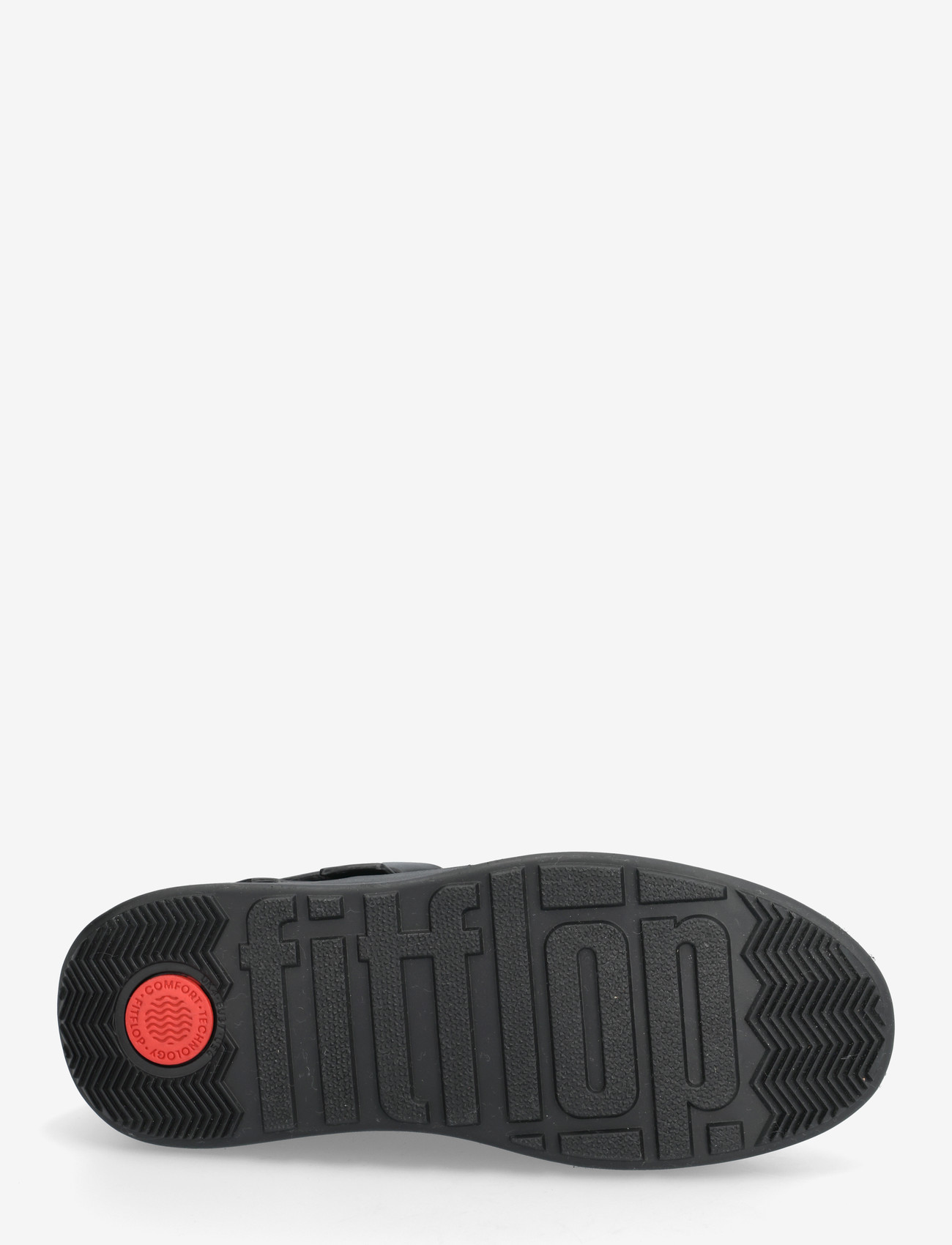 FitFlop - F-MODE FOLDED-KNOT LEATHER FLATFORM CHELSEA BOOTS - flat ankle boots - black - 4