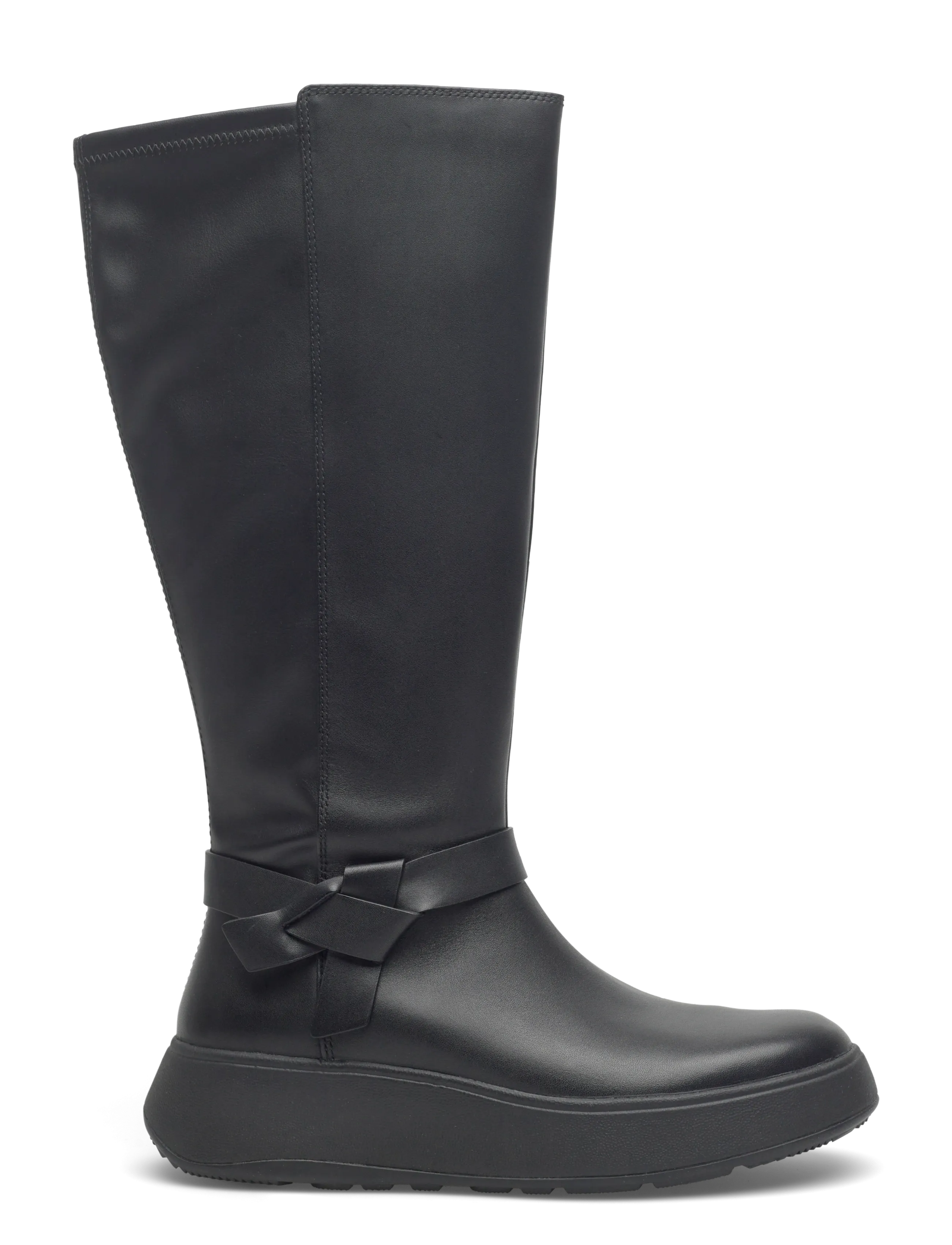 F-Mode Folded-Knot Flatform Tall Stretch Boots 2