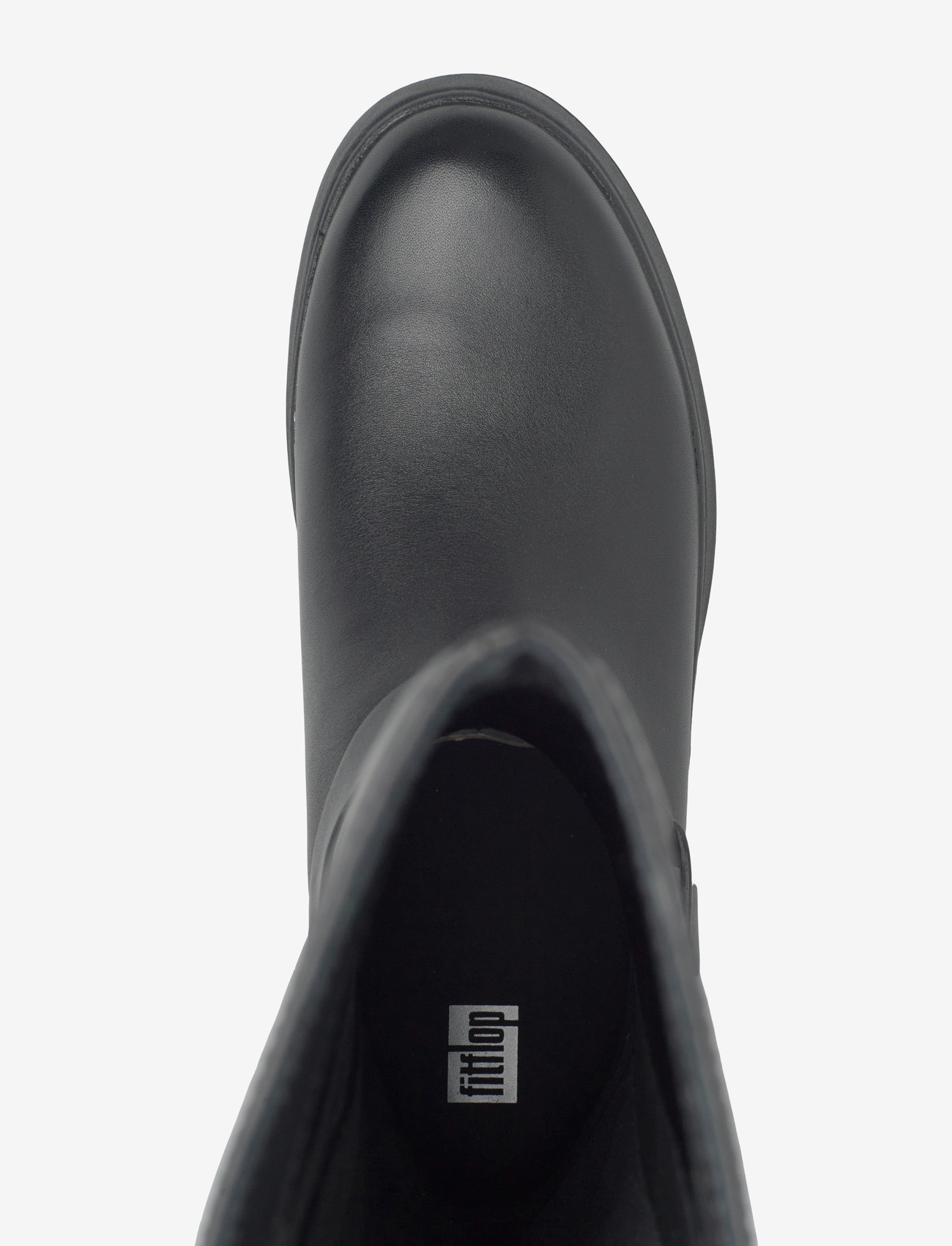 FitFlop - F-MODE FOLDED-KNOT FLATFORM TALL STRETCH BOOTS - damen - black - 3