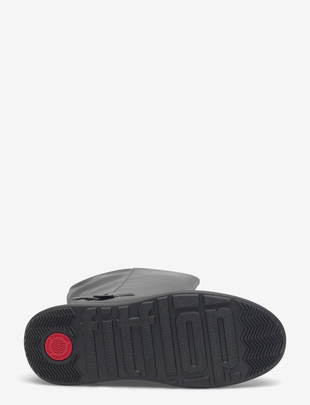 FitFlop - F-MODE FOLDED-KNOT FLATFORM TALL STRETCH BOOTS - damen - black - 4