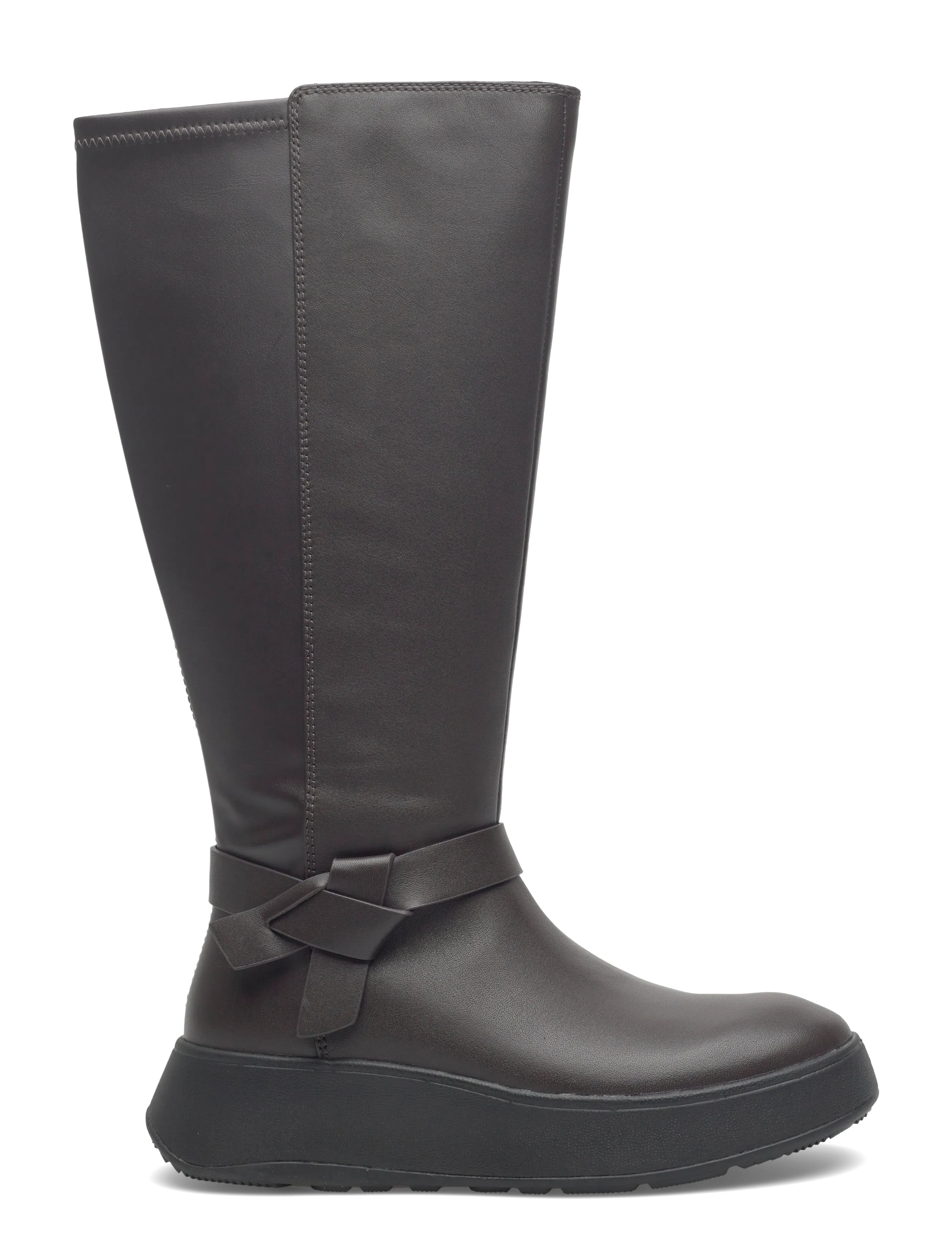 F-Mode Folded-Knot Flatform Tall Stretch Boots 2