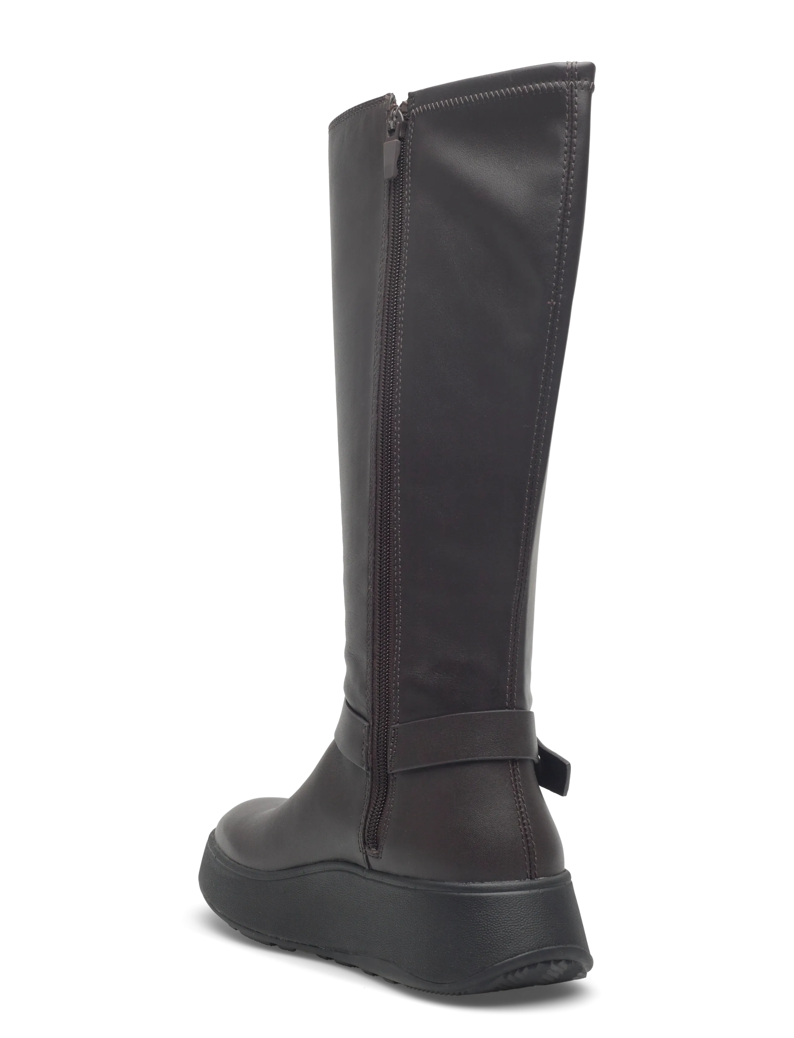 F-Mode Folded-Knot Flatform Tall Stretch Boots 3