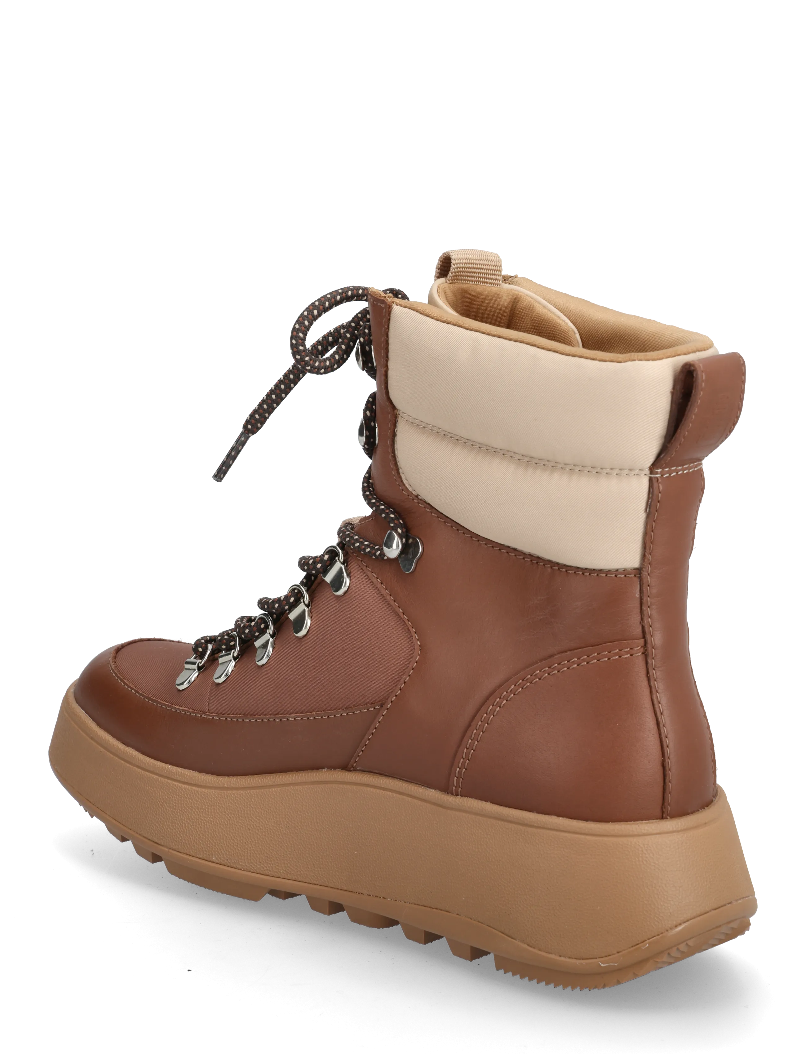 FitFlop - F-MODE W/RESISTANT HIKER-LACE FLATFORM ANKLE BOOTS - madalad poolsaapad - rich brown - 2