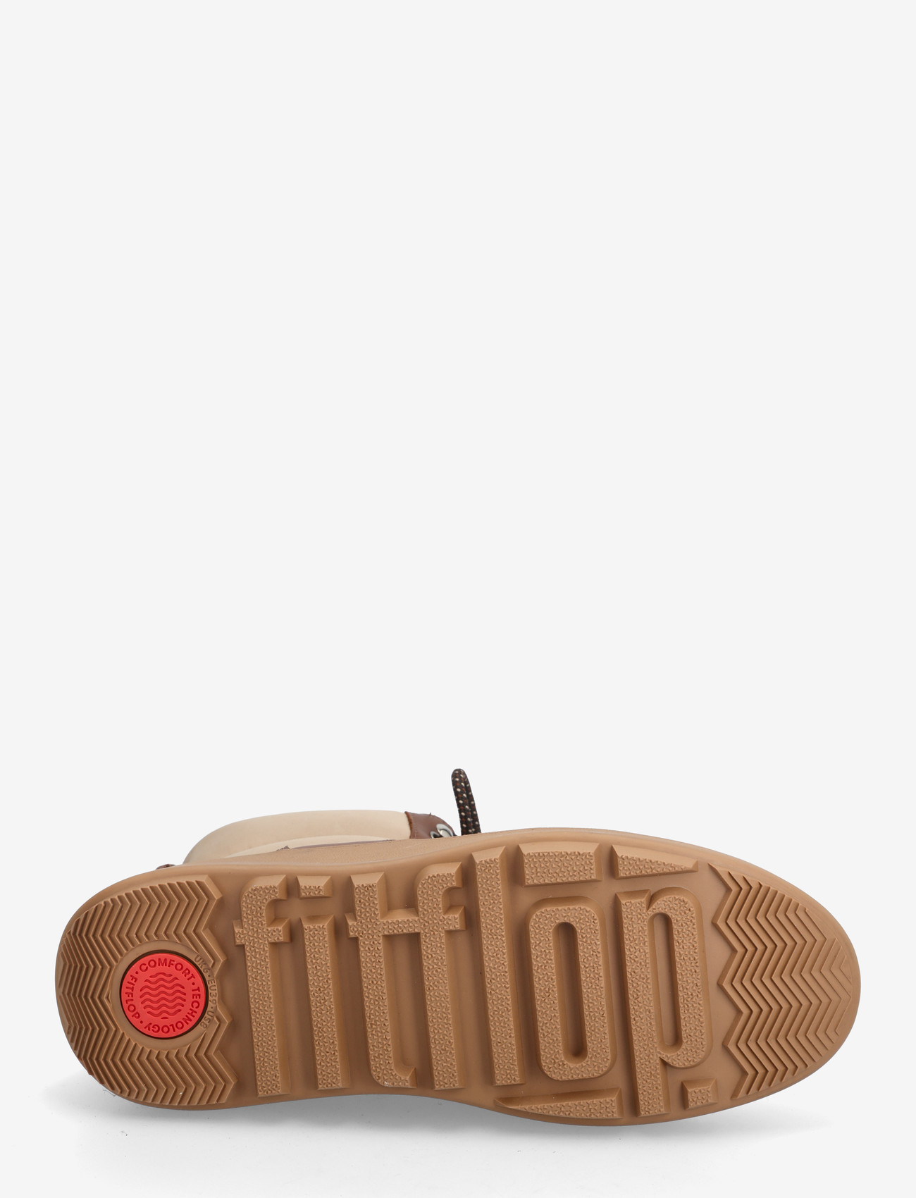 FitFlop - F-MODE W/RESISTANT HIKER-LACE FLATFORM ANKLE BOOTS - flat ankle boots - rich brown - 4