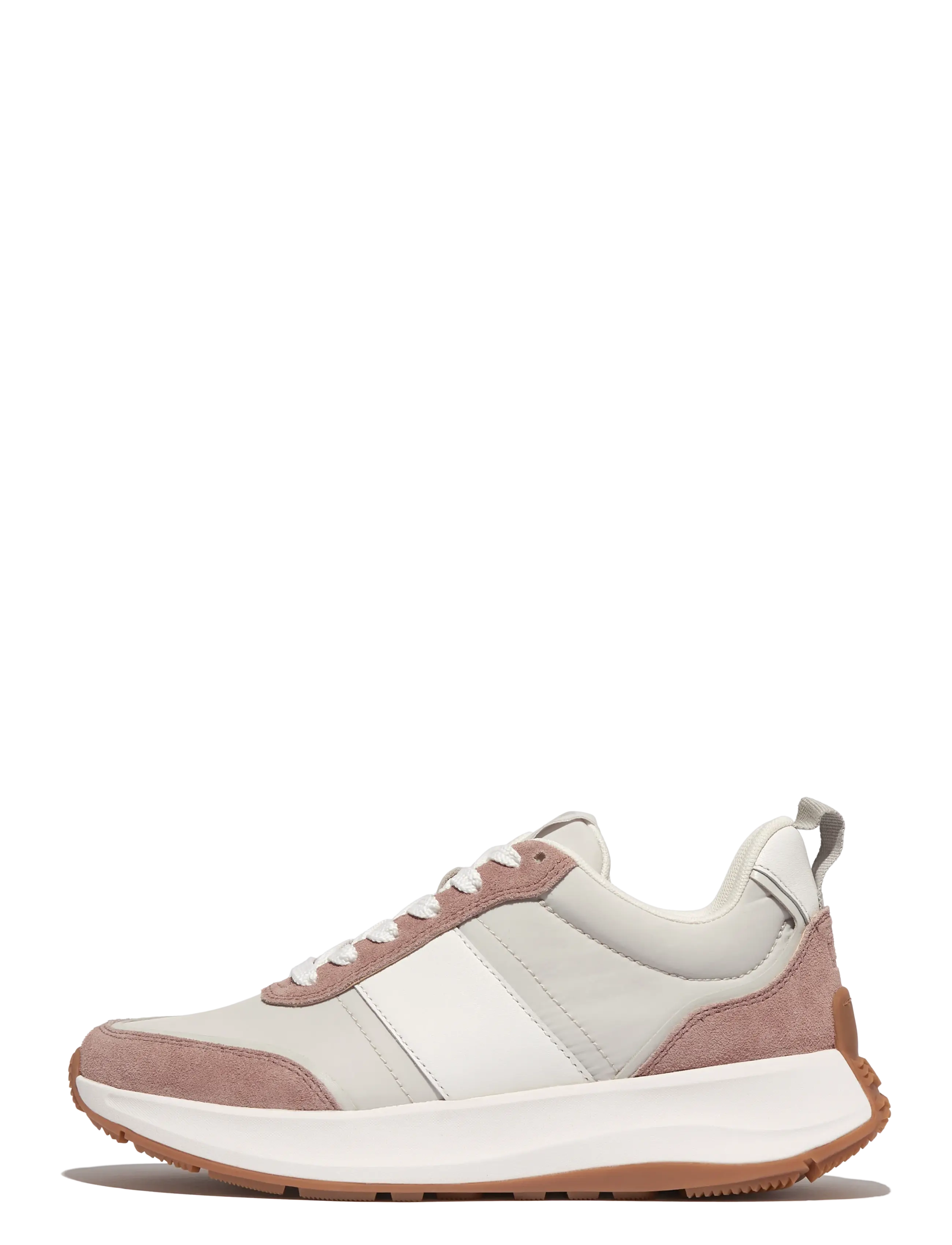 FITFLOP F-Mode Flow Fabric/Wildleder/Leder Flatform Sneaker Pink - 36 - Damen