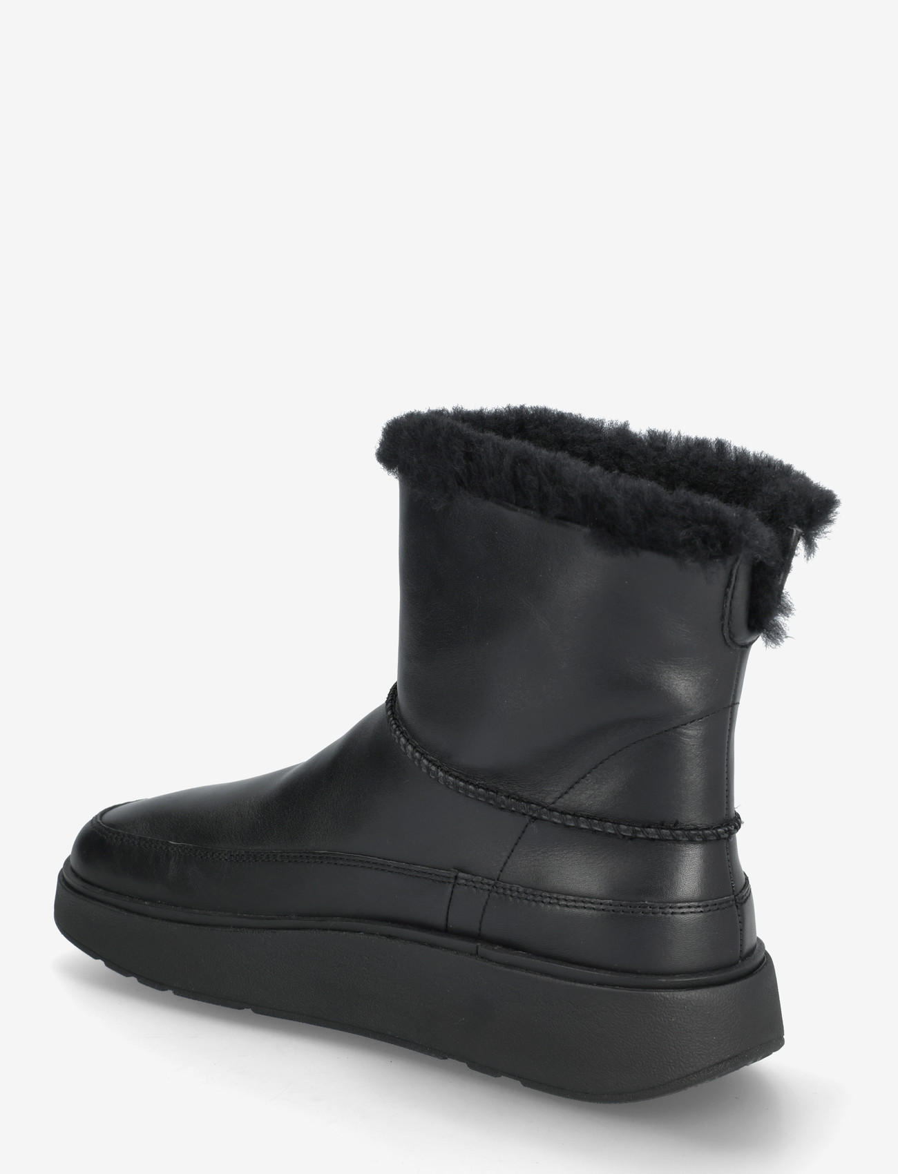 FitFlop - GEN-FF MINI SHEARLING-LINED LEATHER BOOTS - flat ankle boots - all black - 2