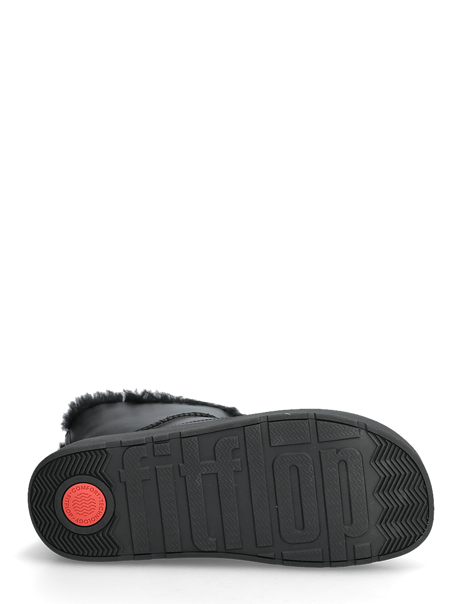 FitFlop - GEN-FF MINI SHEARLING-LINED LEATHER BOOTS - platta ankelboots - all black - 4