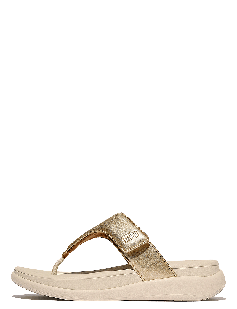 FitFlop - F-MODE GO ADJUSTABLE FLATFORM TOE-POST SANDALS - flache pantoletten - platino - 1