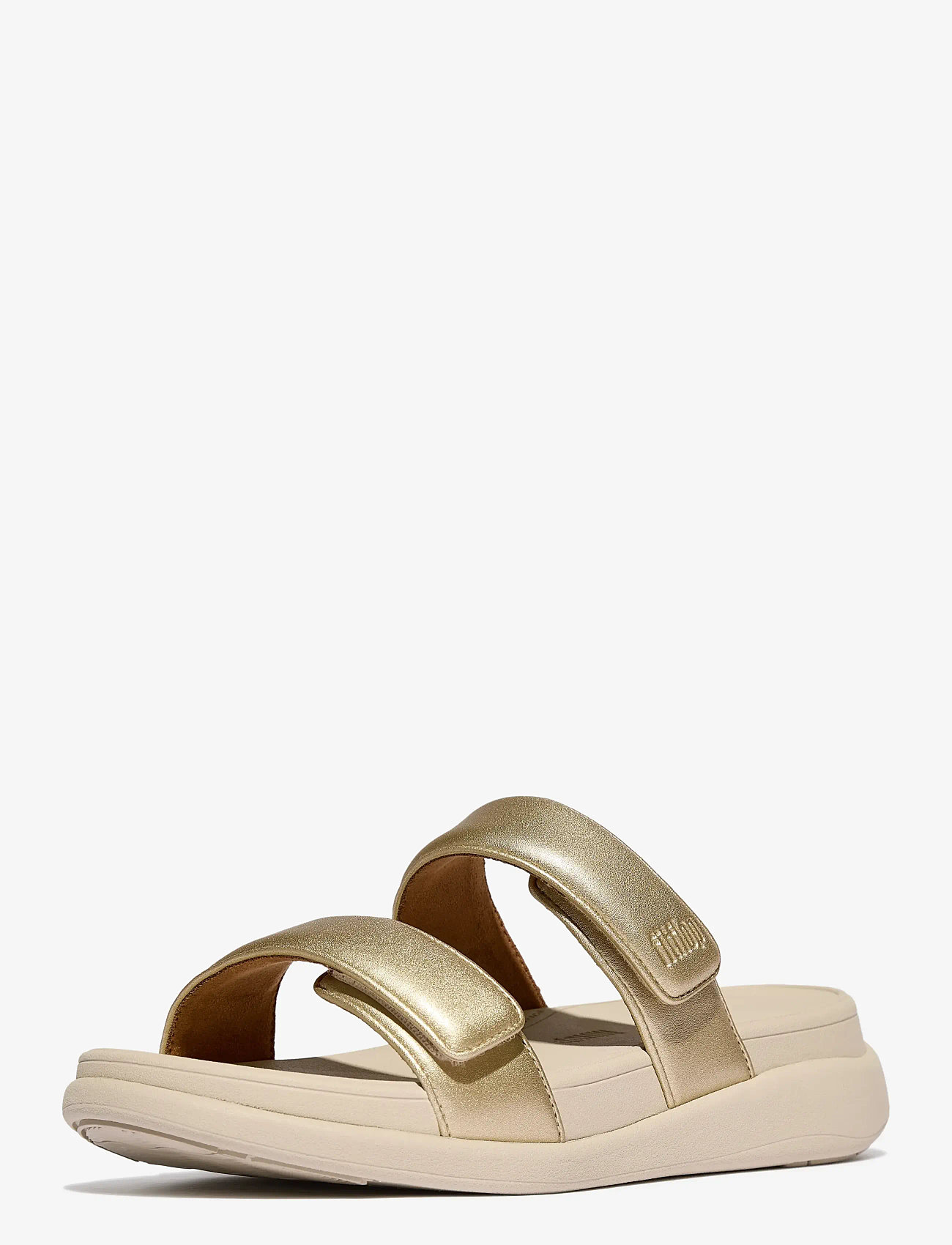 FitFlop - F-MODE GO ADJUSTABLE FLATFORM TWO-BAR SLIDES - flade sandaler - platino - 2
