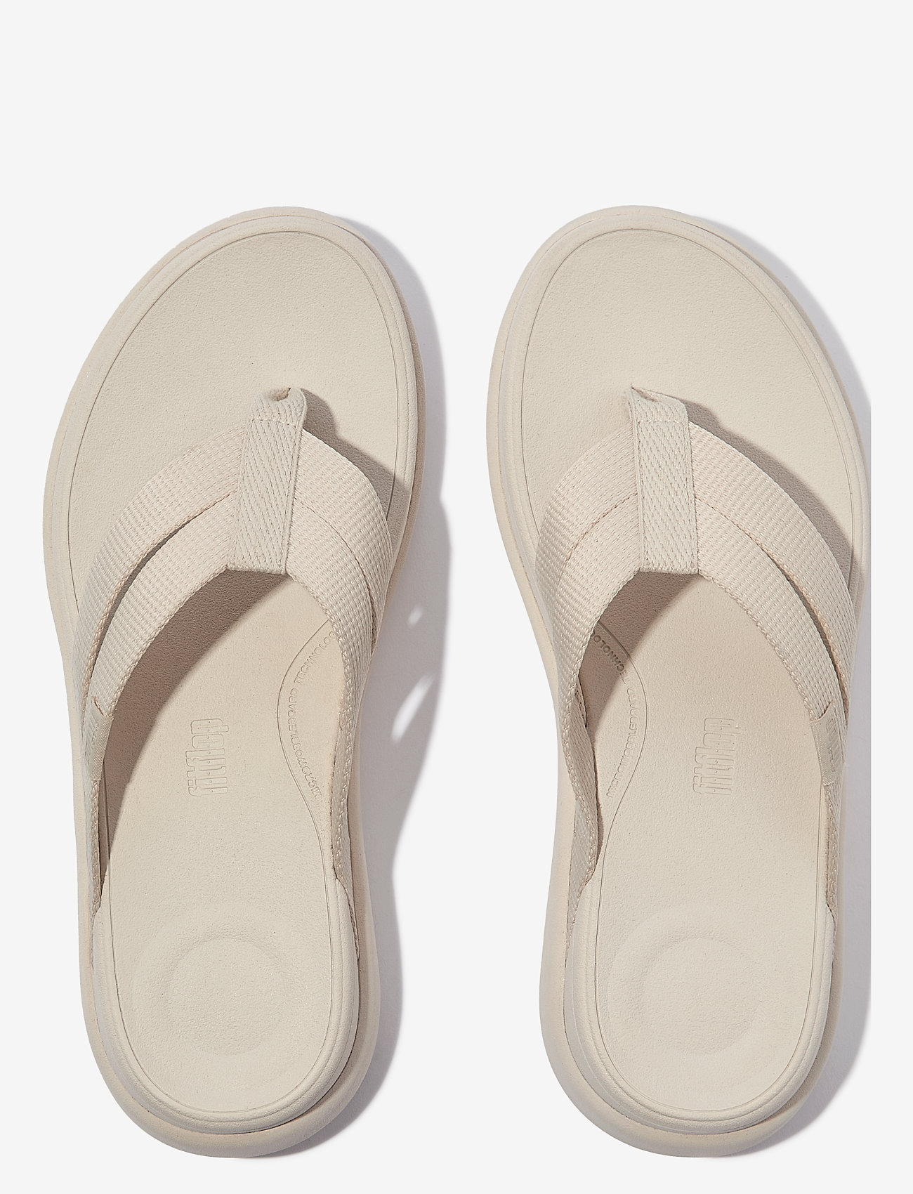 FitFlop - F-MODE GO WEBBING FLATFORM STRAPPY FLIP-FLOPS - kontsata sandaalid - paris beige - 1