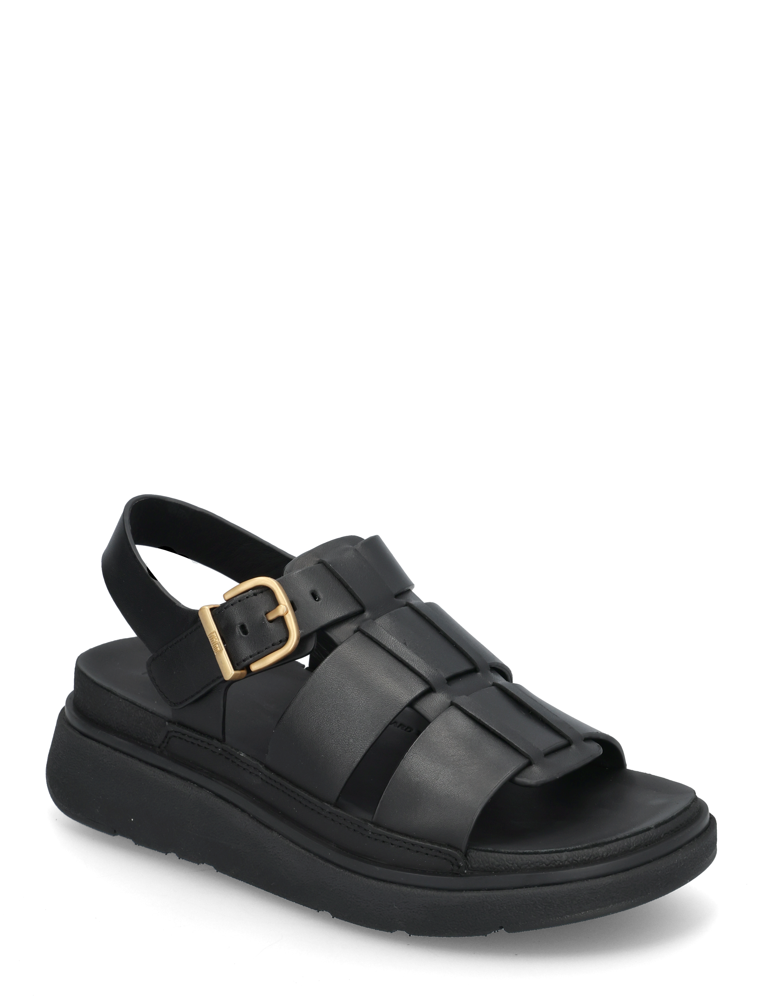 FITFLOP Gen-Ff Leder Fisherman Sandalen Schwarz - 39 - Damen