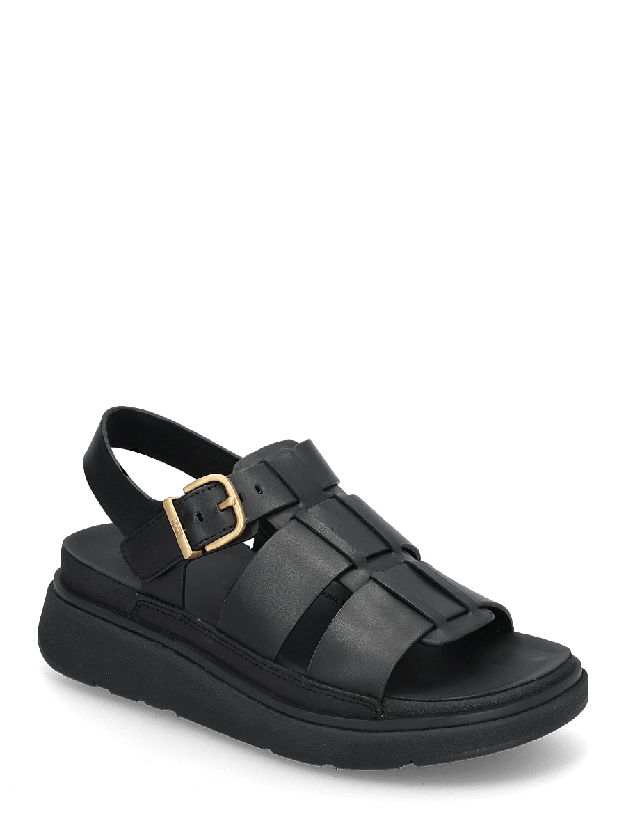 FitFlop - GEN-FF LEATHER FISHERMAN SANDALS - flache sandalen - all black - 1