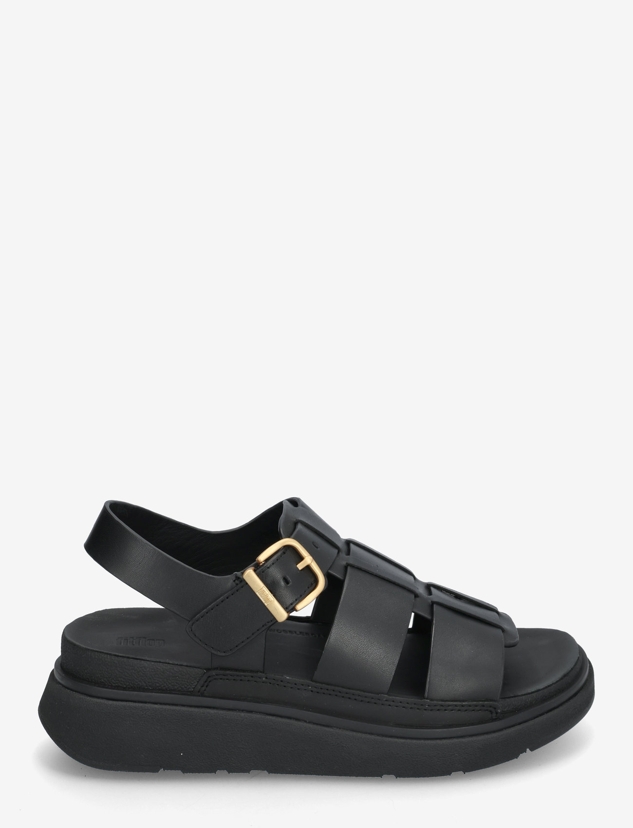 FitFlop - GEN-FF LEATHER FISHERMAN SANDALS - flache sandalen - all black - 2