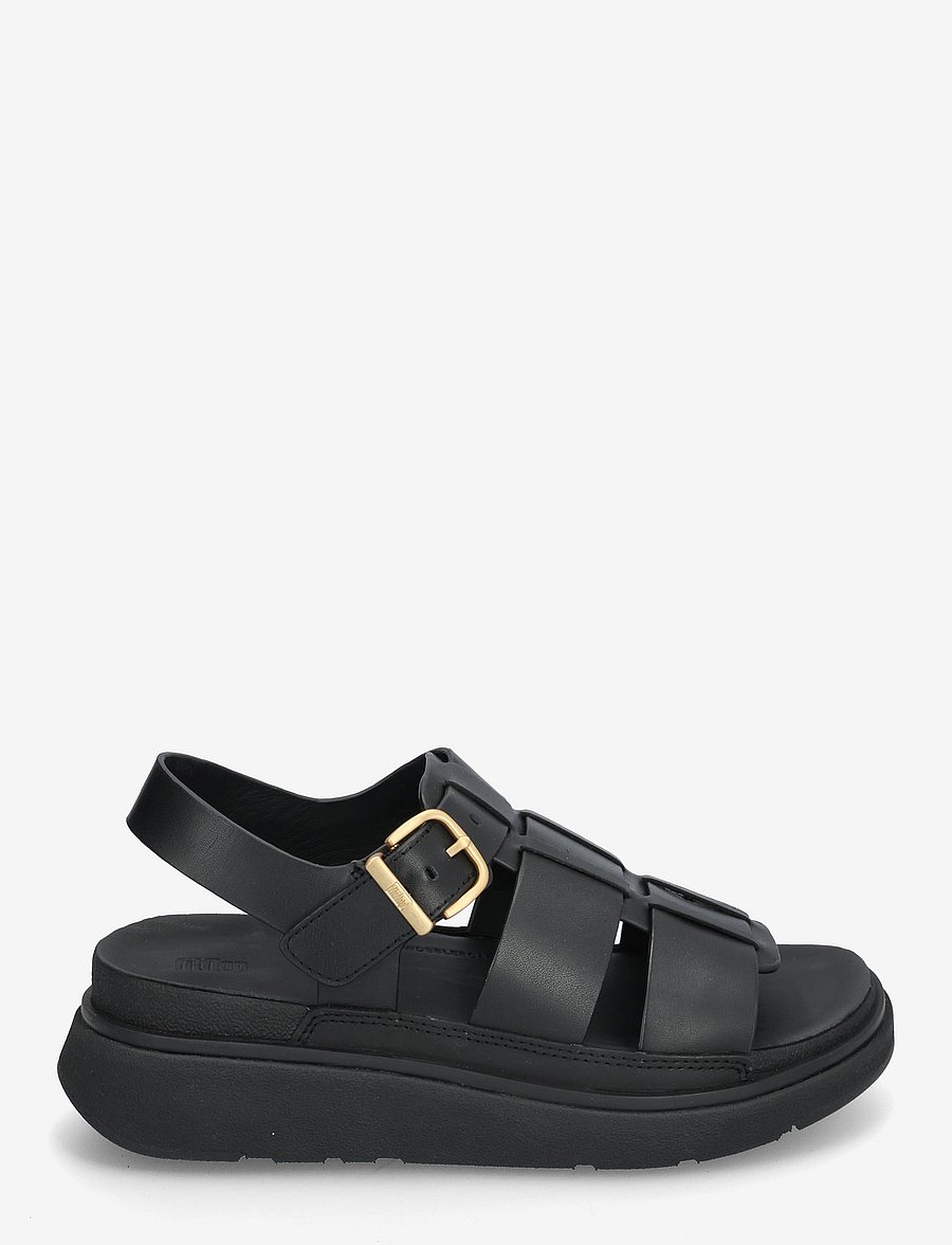 FitFlop - GEN-FF LEATHER FISHERMAN SANDALS - flache sandalen - all black - 2