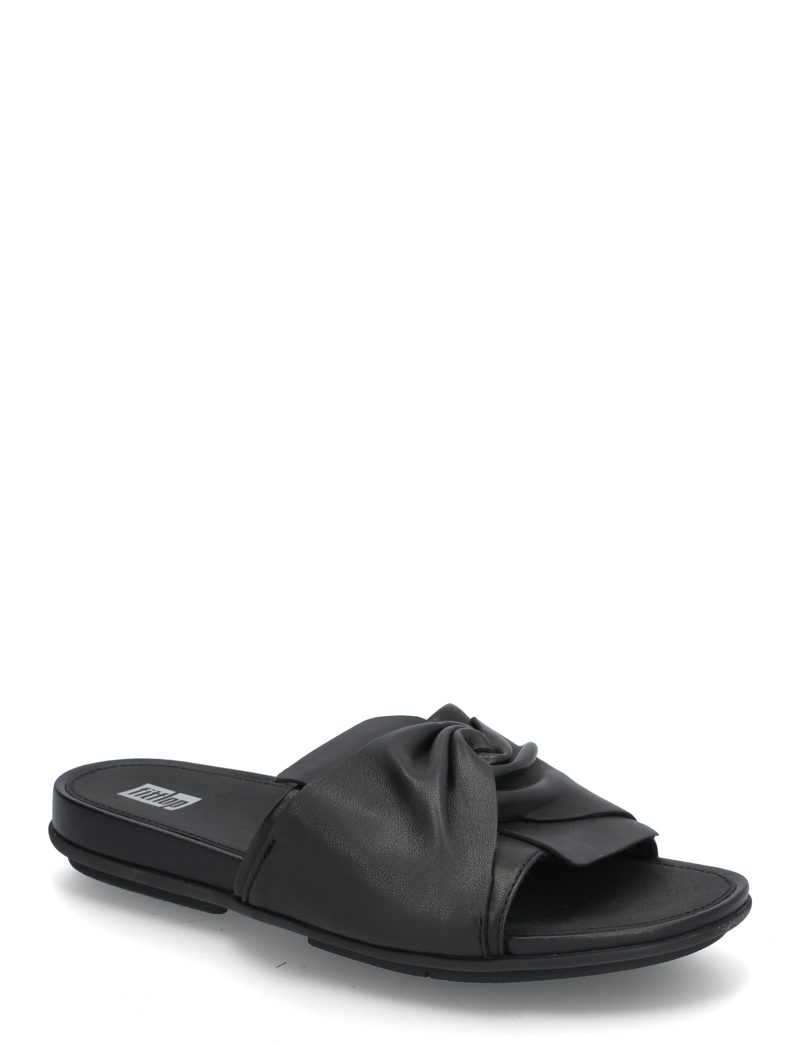 FitFlop - GRACIE SOFT-TWIST LEATHER SLIDES - all black - 1