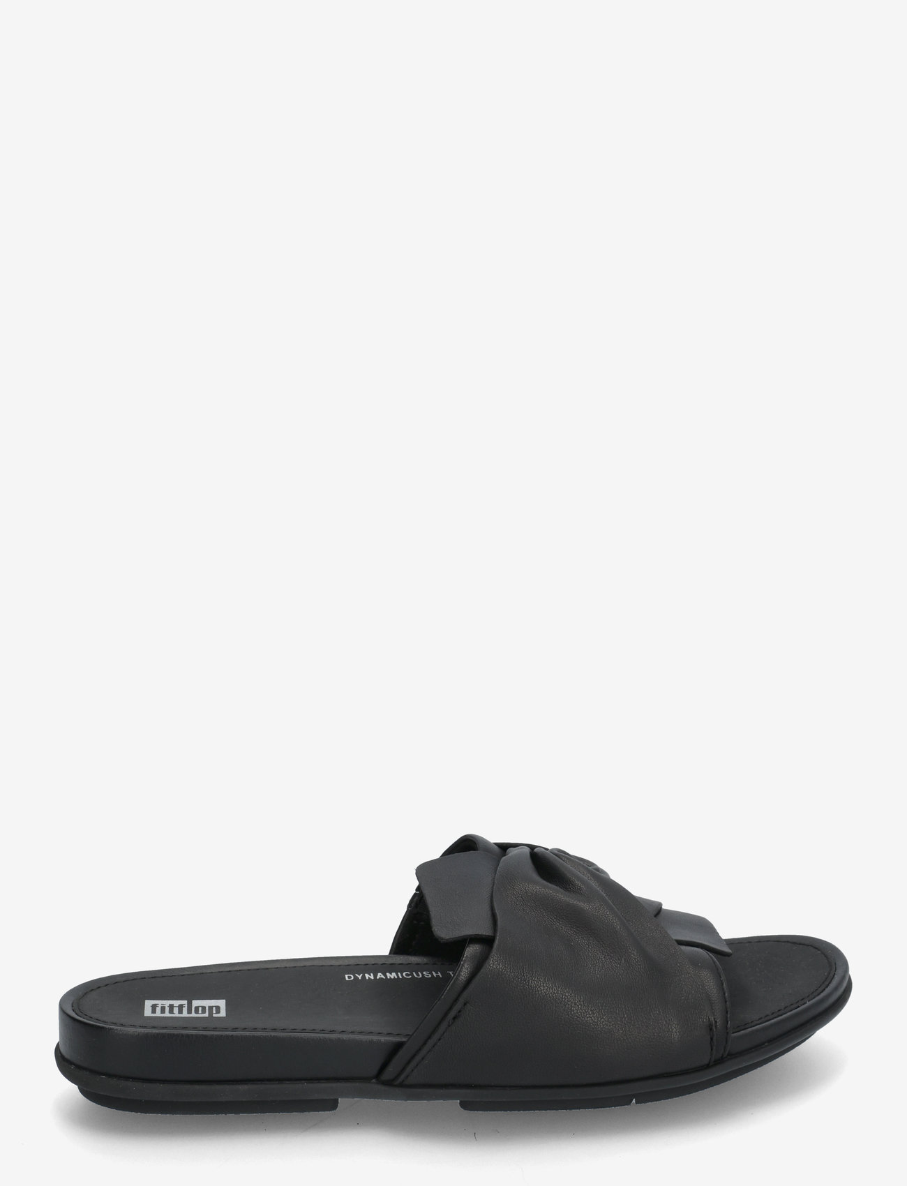 FitFlop - GRACIE SOFT-TWIST LEATHER SLIDES - flache sandalen - all black - 1
