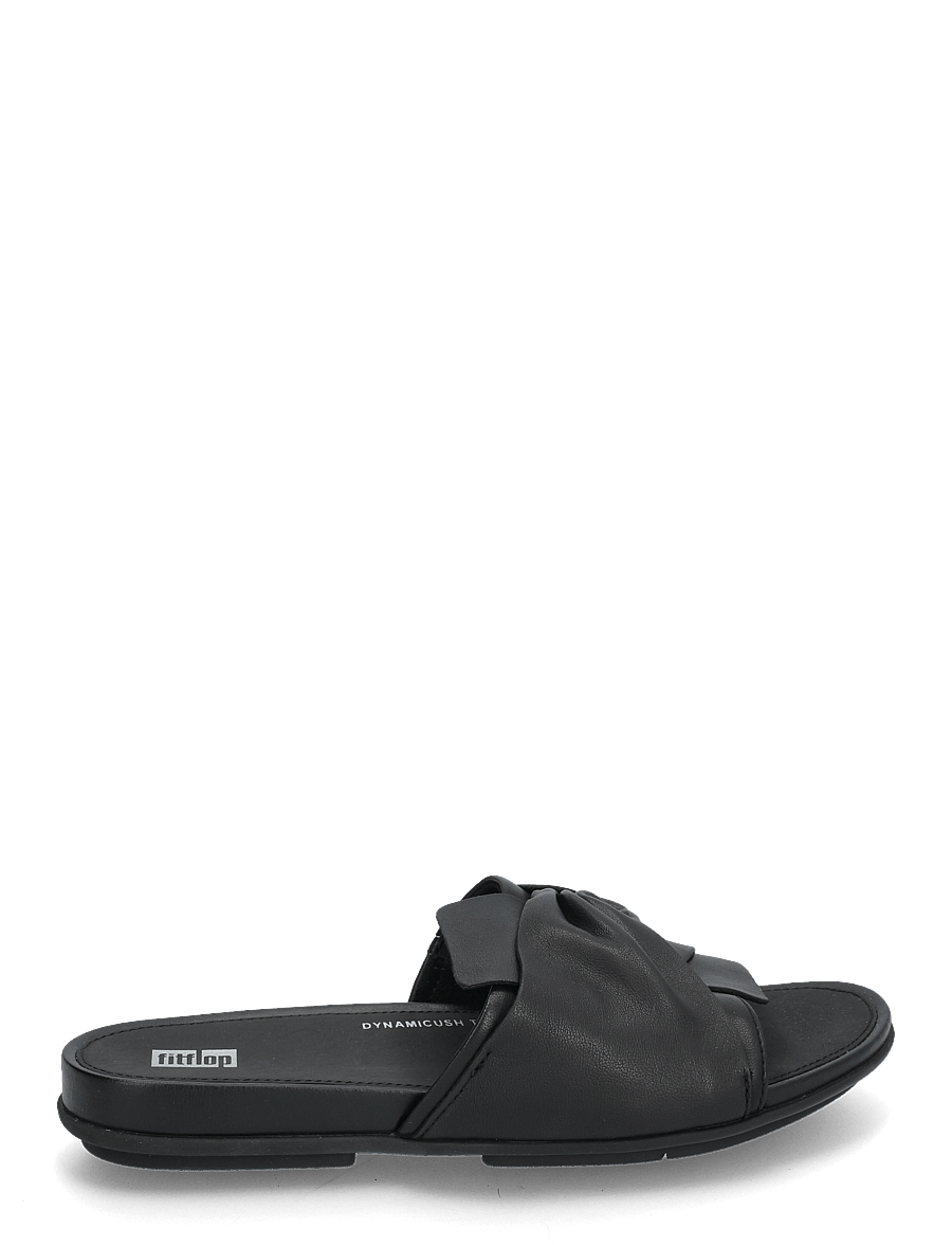 FitFlop - GRACIE SOFT-TWIST LEATHER SLIDES - all black - 2