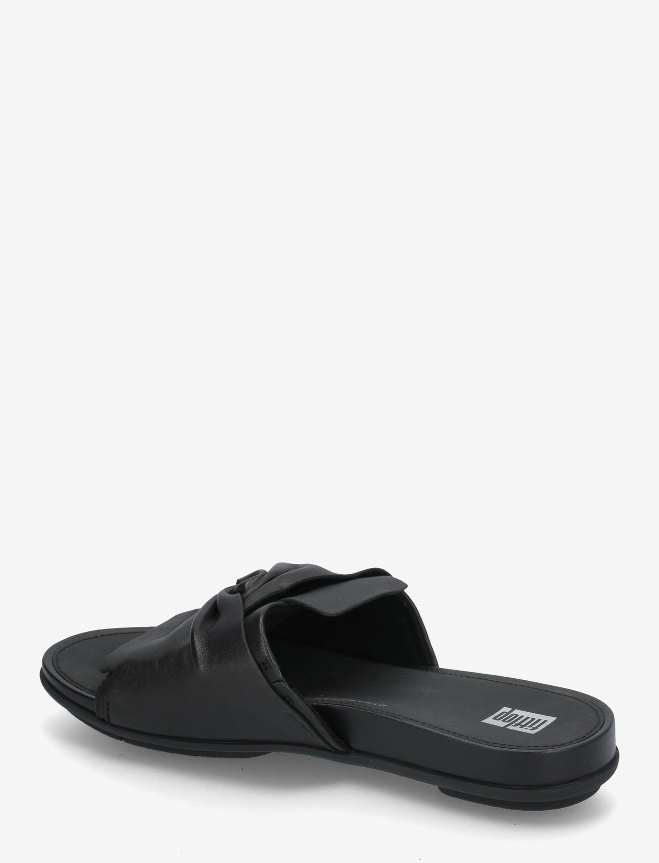 FitFlop - GRACIE SOFT-TWIST LEATHER SLIDES - flache sandalen - all black - 2