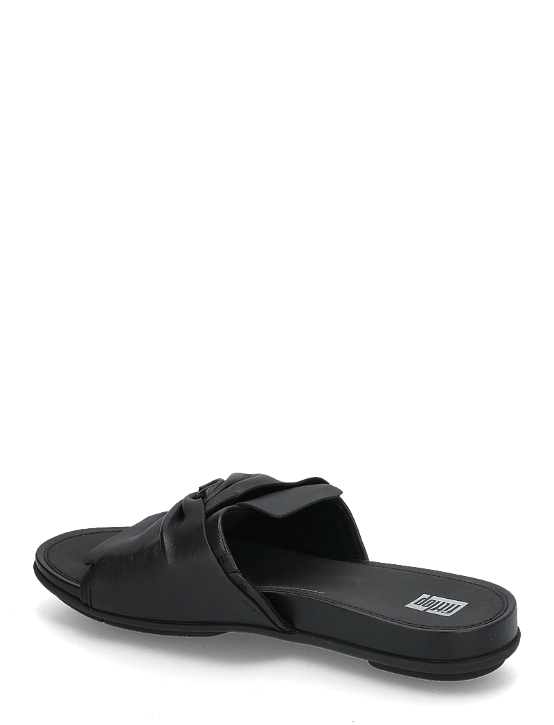 FitFlop - GRACIE SOFT-TWIST LEATHER SLIDES - all black - 3