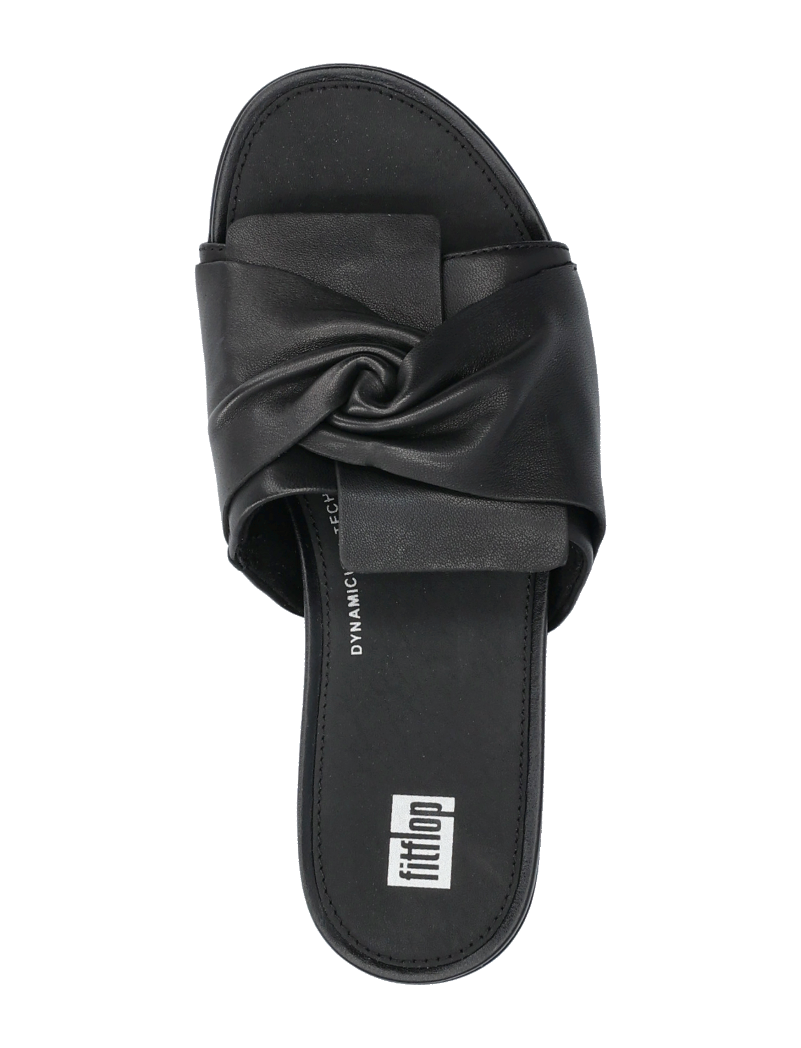 FitFlop - GRACIE SOFT-TWIST LEATHER SLIDES - all black - 4