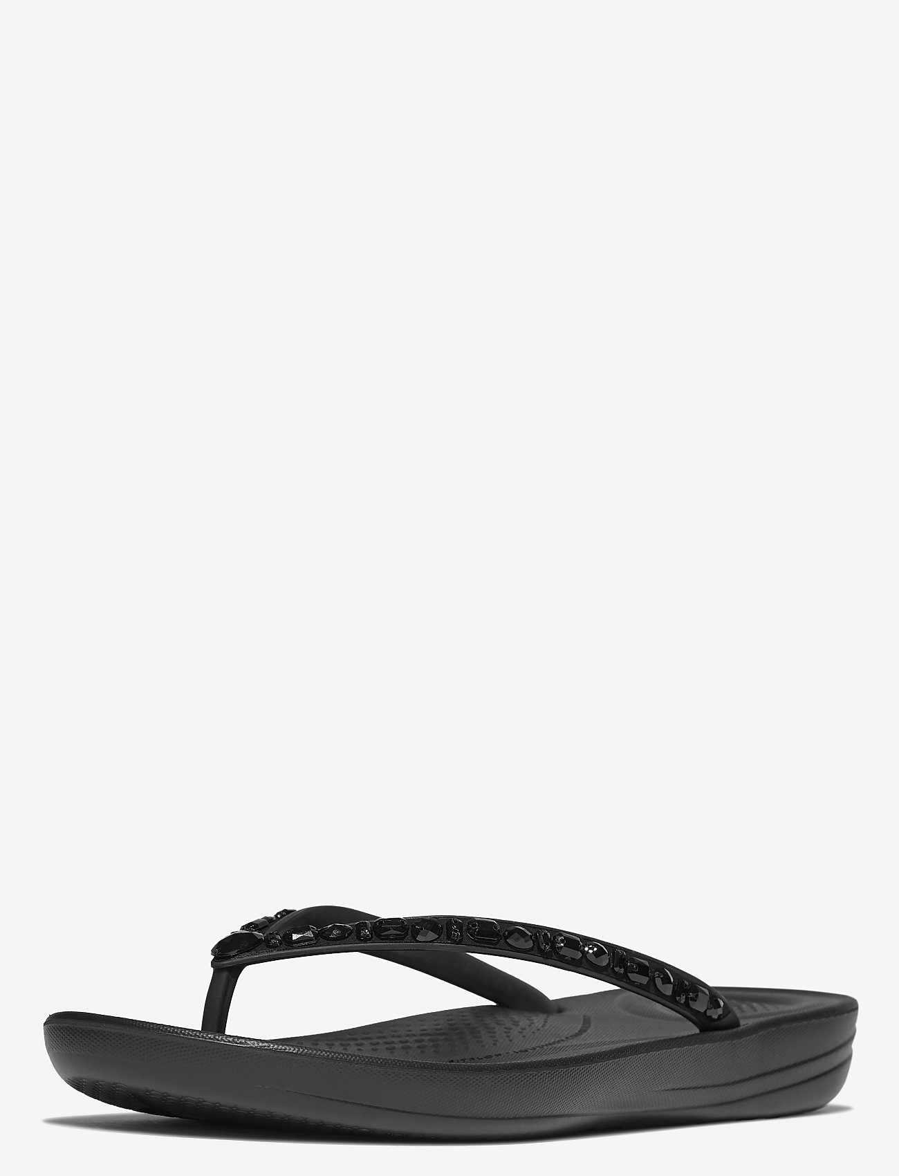 FitFlop - IQUSHION ERGONOMIC MULTI-CRYSTAL FLIP-FLOPS - plätud - all black - 4