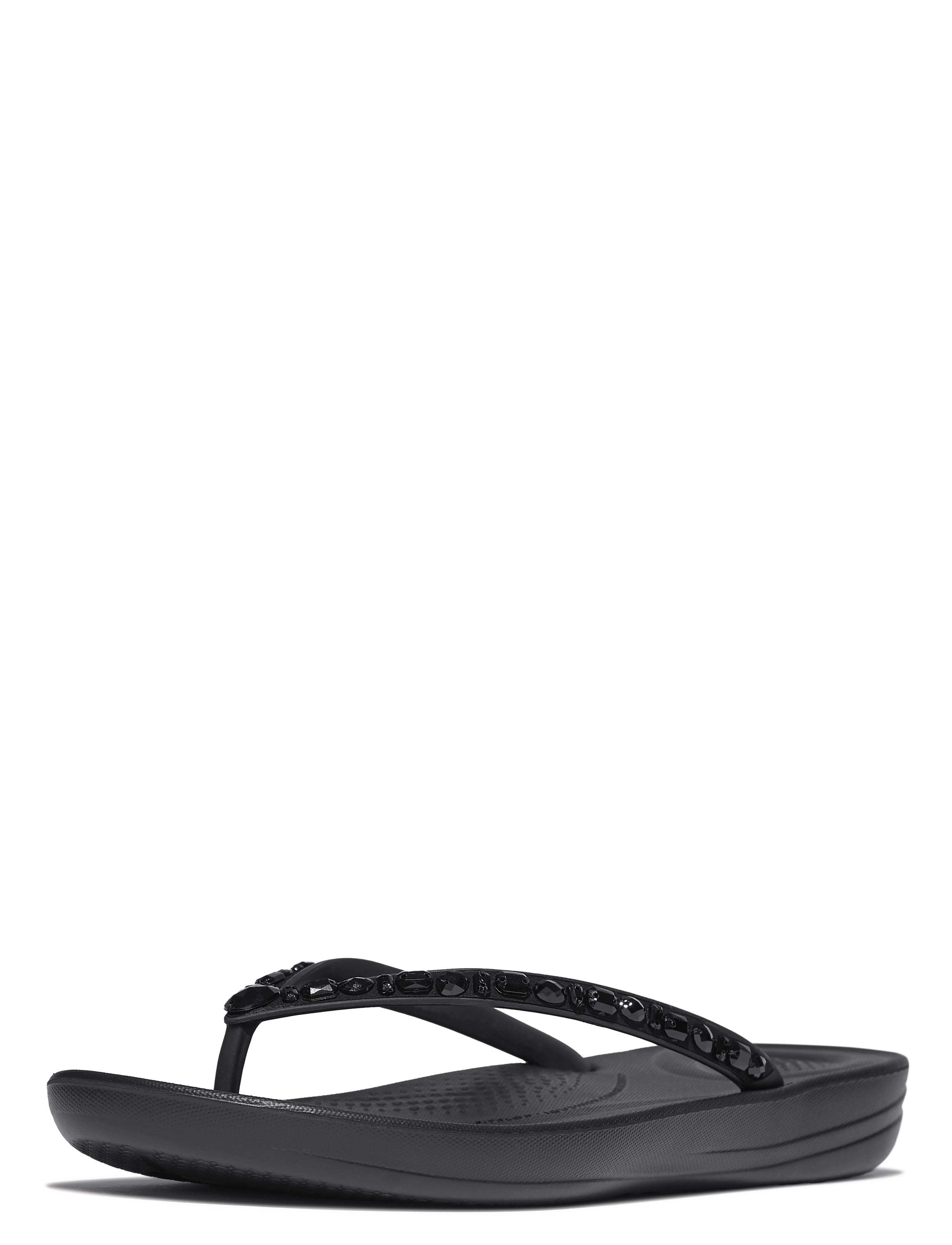 FitFlop - IQUSHION ERGONOMIC MULTI-CRYSTAL FLIP-FLOPS - klipklapper - all black - 4