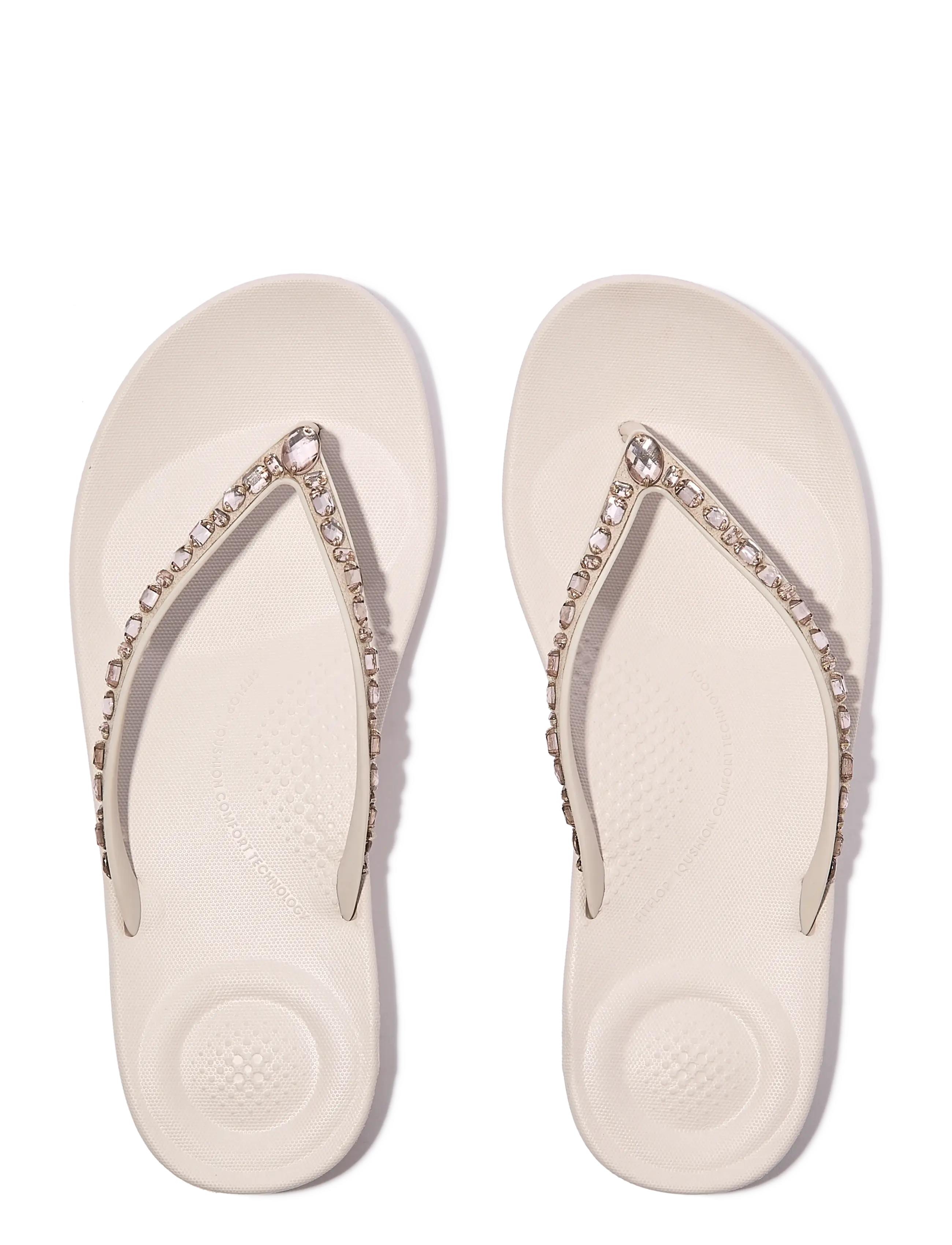 FitFlop - IQUSHION ERGONOMIC MULTI-CRYSTAL FLIP-FLOPS - flip flops - all nude rose - 2