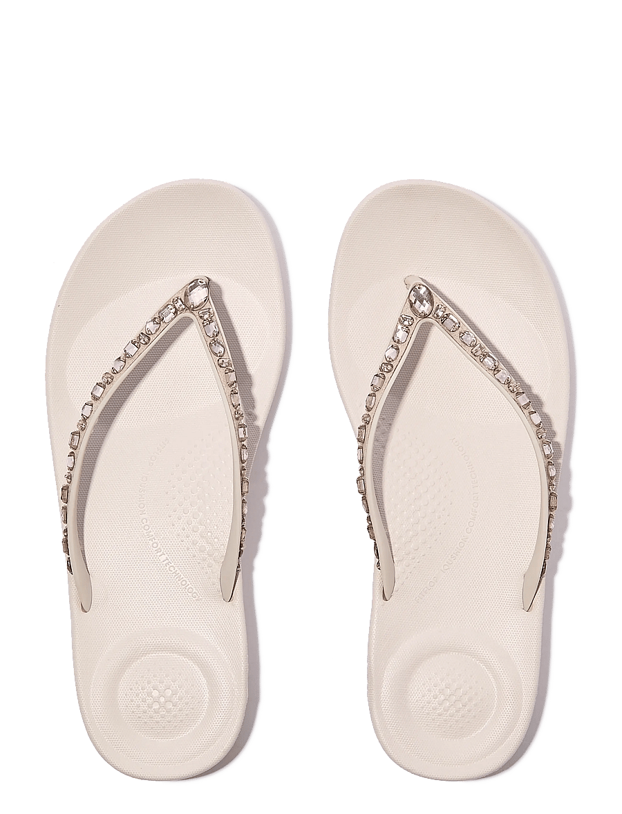 FitFlop - IQUSHION ERGONOMIC MULTI-CRYSTAL FLIP-FLOPS - flip flops - all nude rose - 2