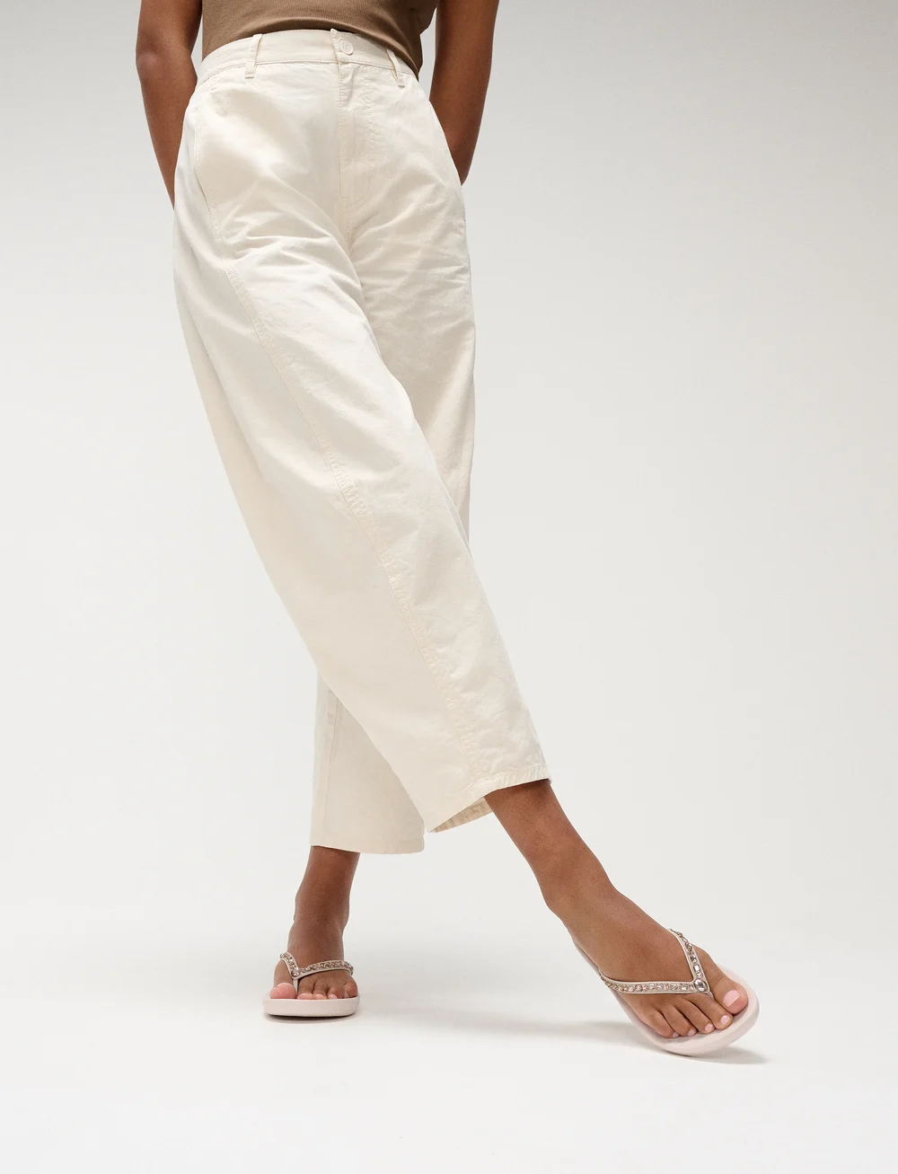 FitFlop - iQUSHION MULTI-CRYSTAL ERGONOMIC FLIP-FLOPS - kontsata sandaalid - nude rose - 0