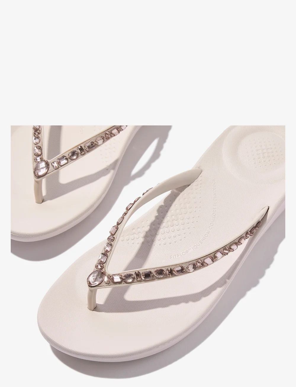 FitFlop - iQUSHION MULTI-CRYSTAL ERGONOMIC FLIP-FLOPS - kontsata sandaalid - nude rose - 3