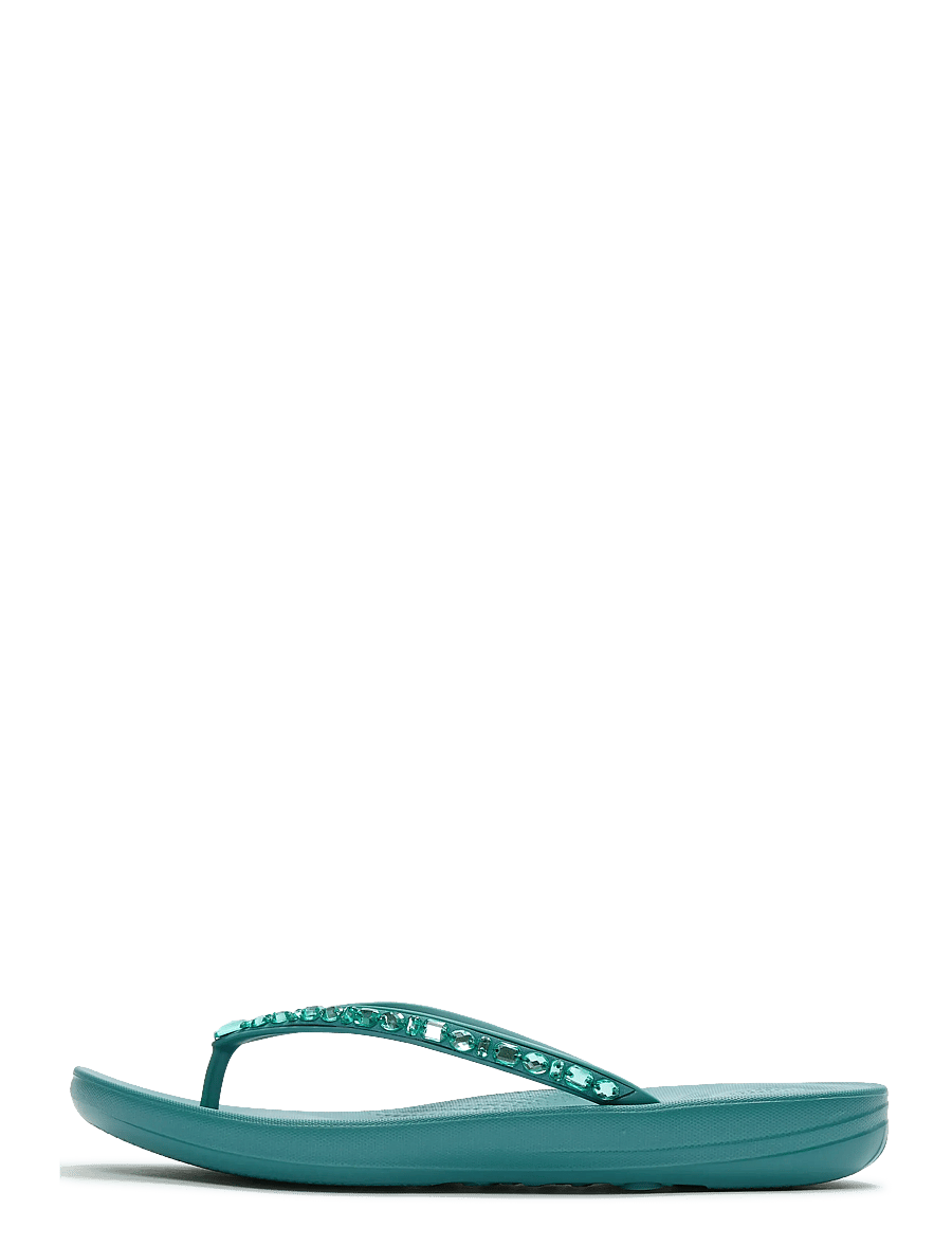 FitFlop - IQUSHION ERGONOMIC MULTI-CRYSTAL FLIP-FLOPS - plätud - teal - 1