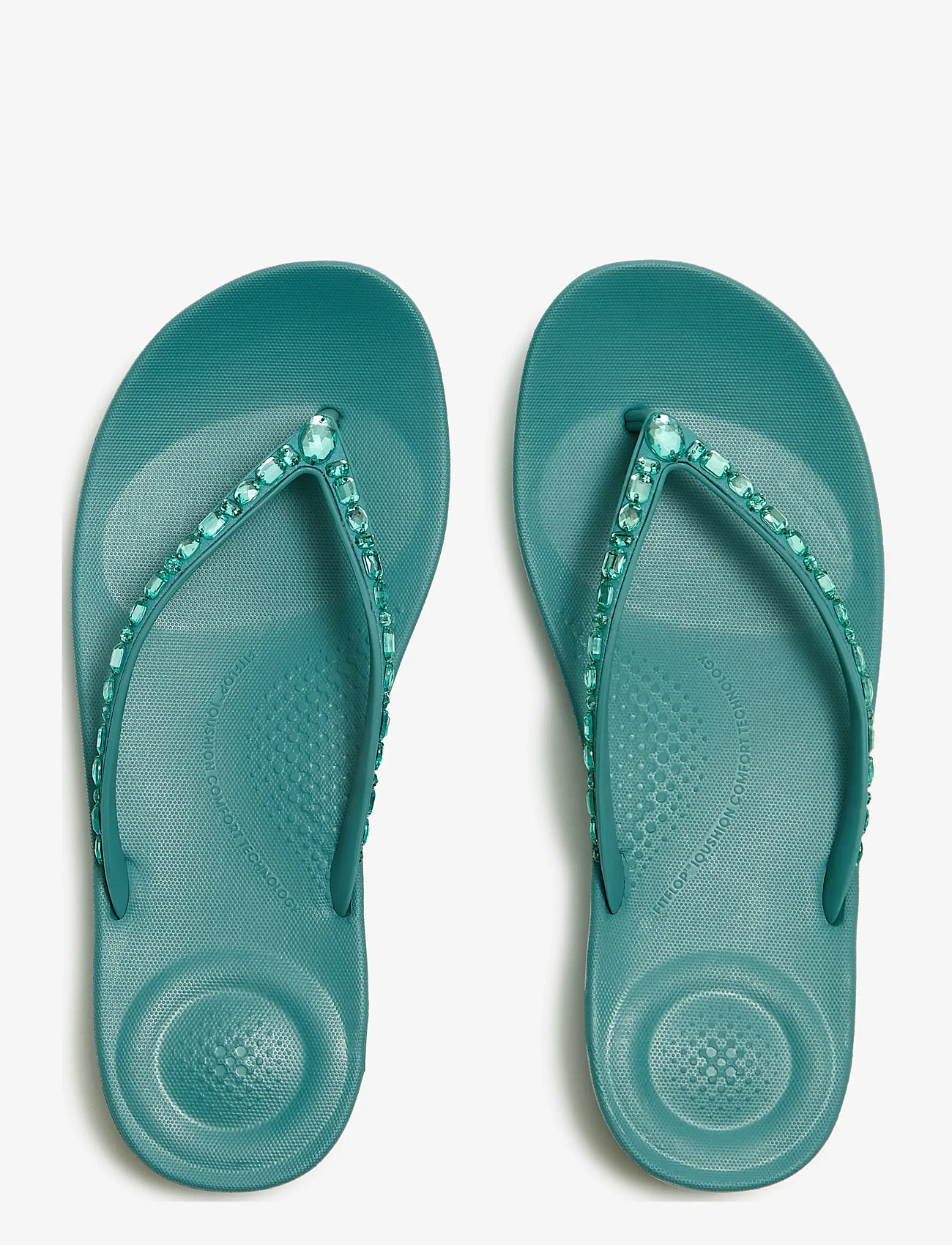 FitFlop - IQUSHION ERGONOMIC MULTI-CRYSTAL FLIP-FLOPS - klipklapper - teal - 2