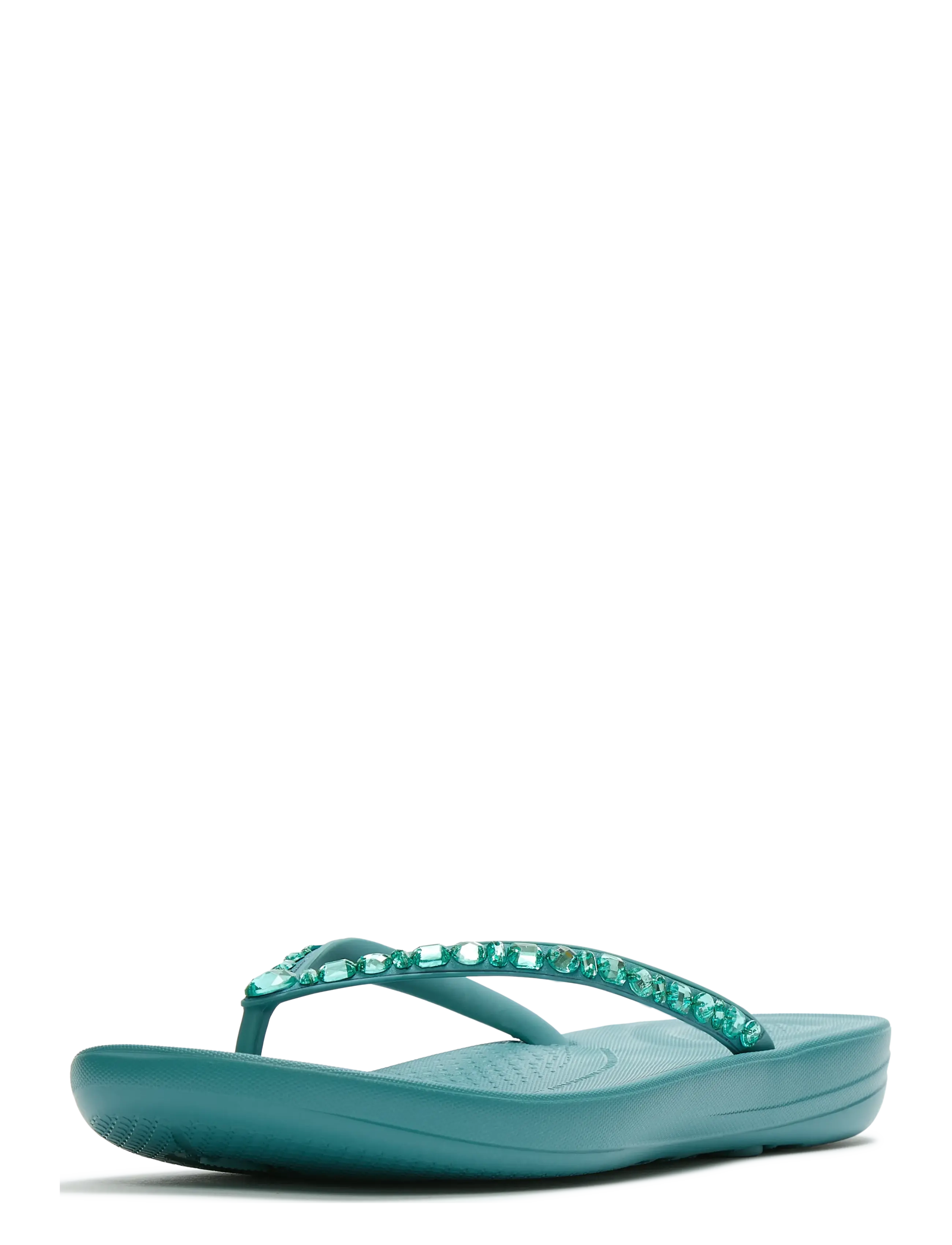 FitFlop - IQUSHION ERGONOMIC MULTI-CRYSTAL FLIP-FLOPS - flip flops - teal - 3