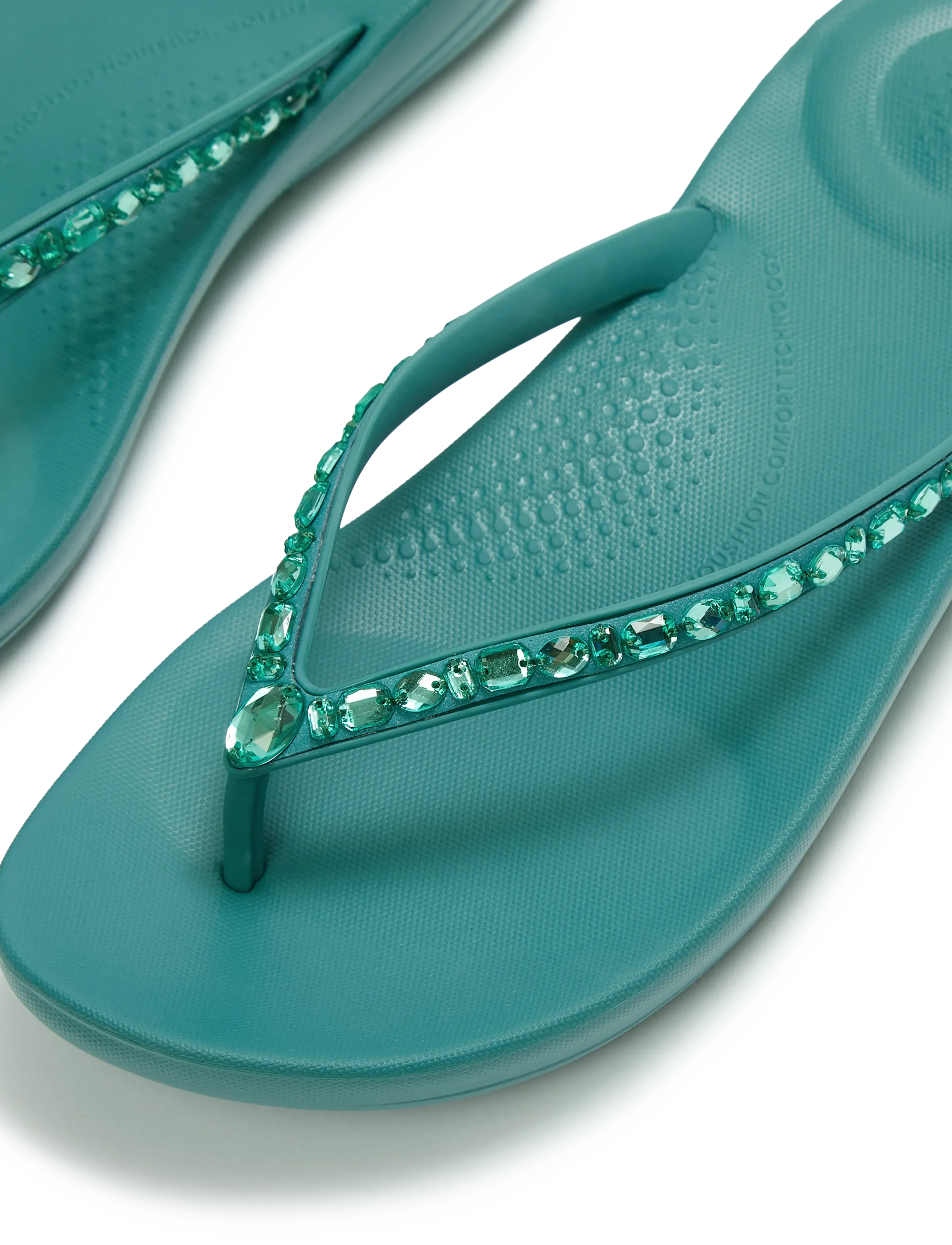 FitFlop - IQUSHION ERGONOMIC MULTI-CRYSTAL FLIP-FLOPS - flip flops - teal - 4