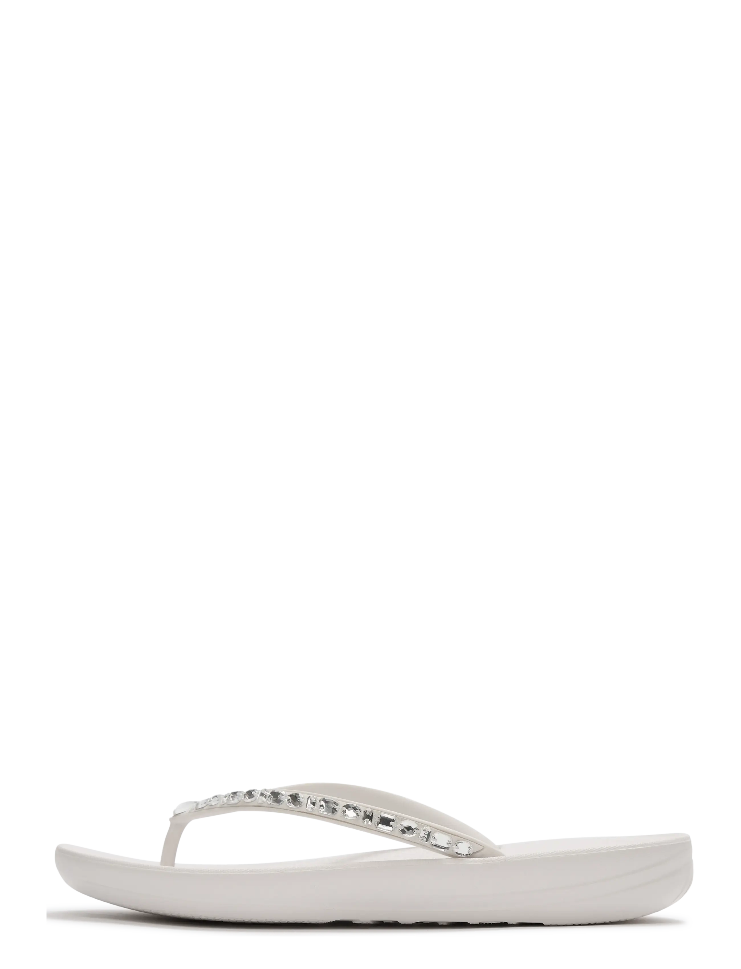 FitFlop IQUSHION ERGONOMIC MULTI-CRYSTAL FLIP-FLOPS - FitFlop - URBAN WHITE / white