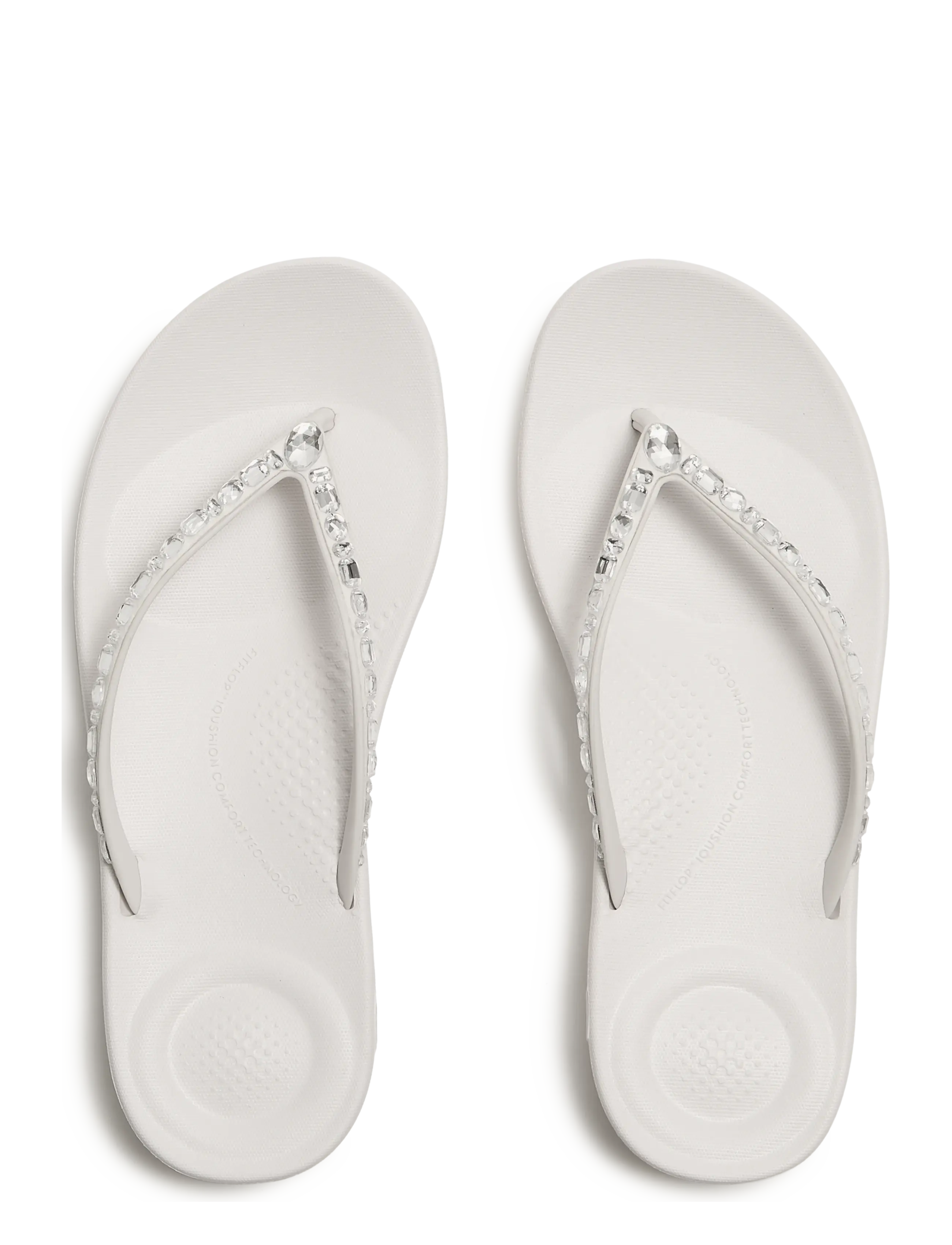FitFlop - IQUSHION ERGONOMIC MULTI-CRYSTAL FLIP-FLOPS - flip flops - urban white - 2