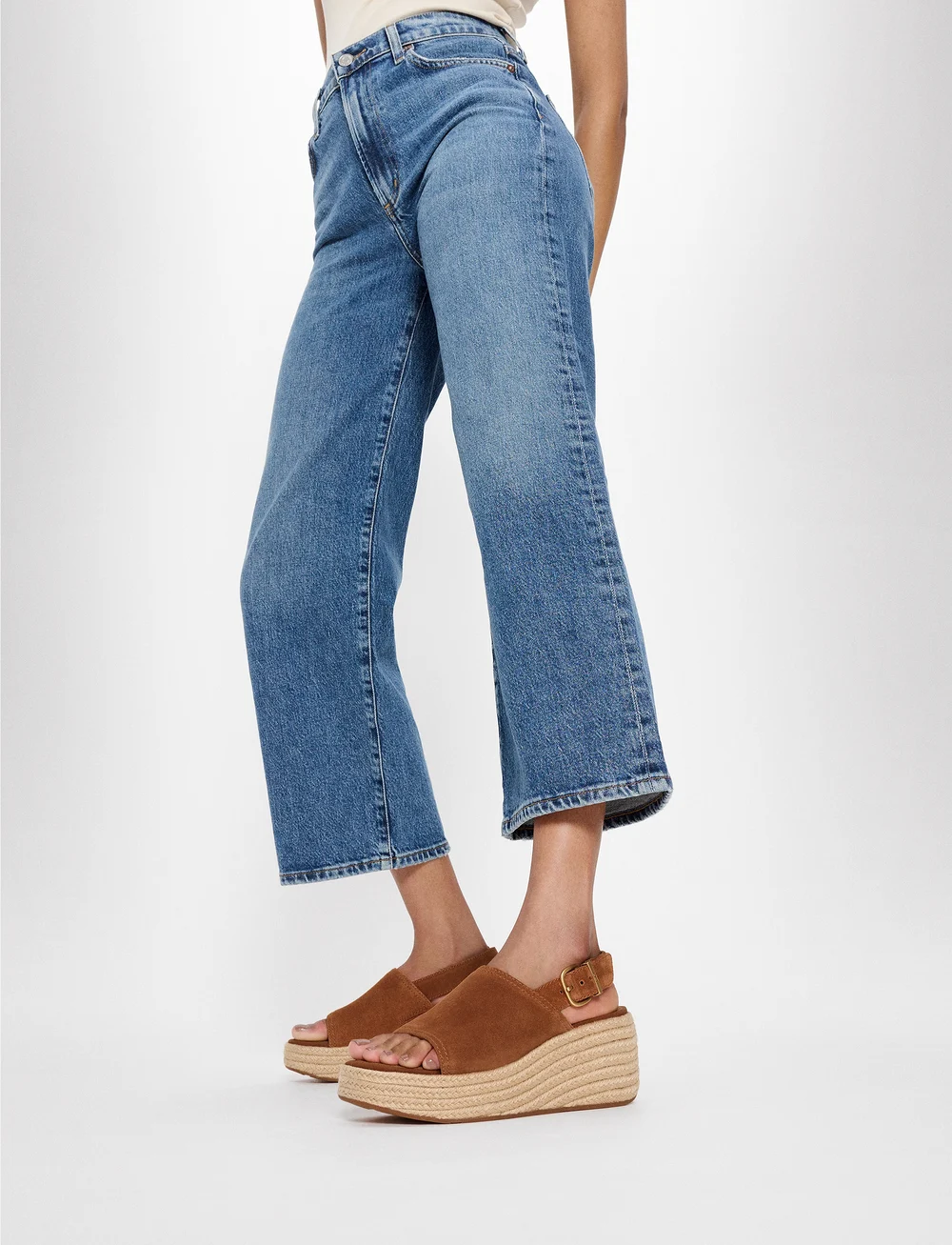 FitFlop - PLATFFORMS ESPADRILLE SUEDE WEDGE B/STRAP SANDALS - kilehæle - deep tan - 0