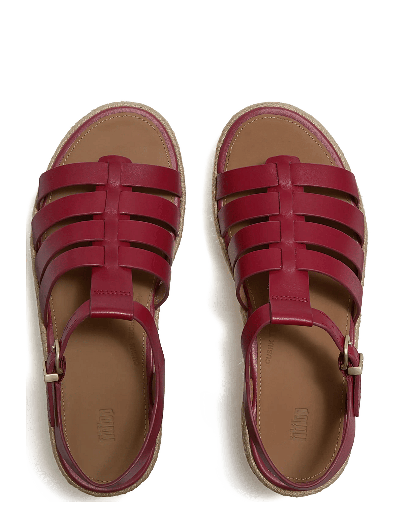 FitFlop - PLATFFORMS ESPADR. LEATHER FISHERMAN WEDGE SANDALS - plateau-sandalen - burnt berry - 2