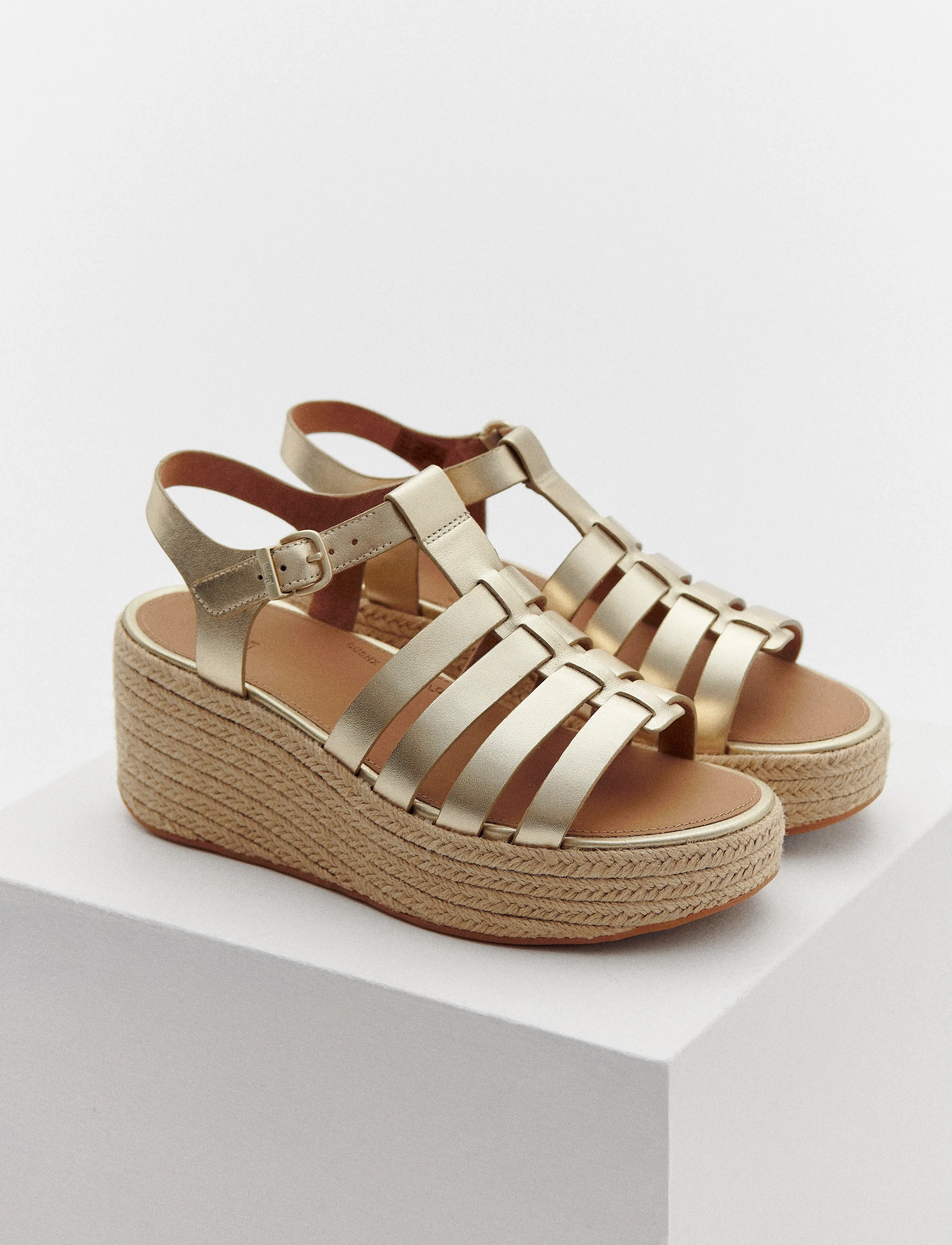 Fitflop Platfforms Espadr. Leather Fisherman Wedge Sandals sandaler dam – bild 3