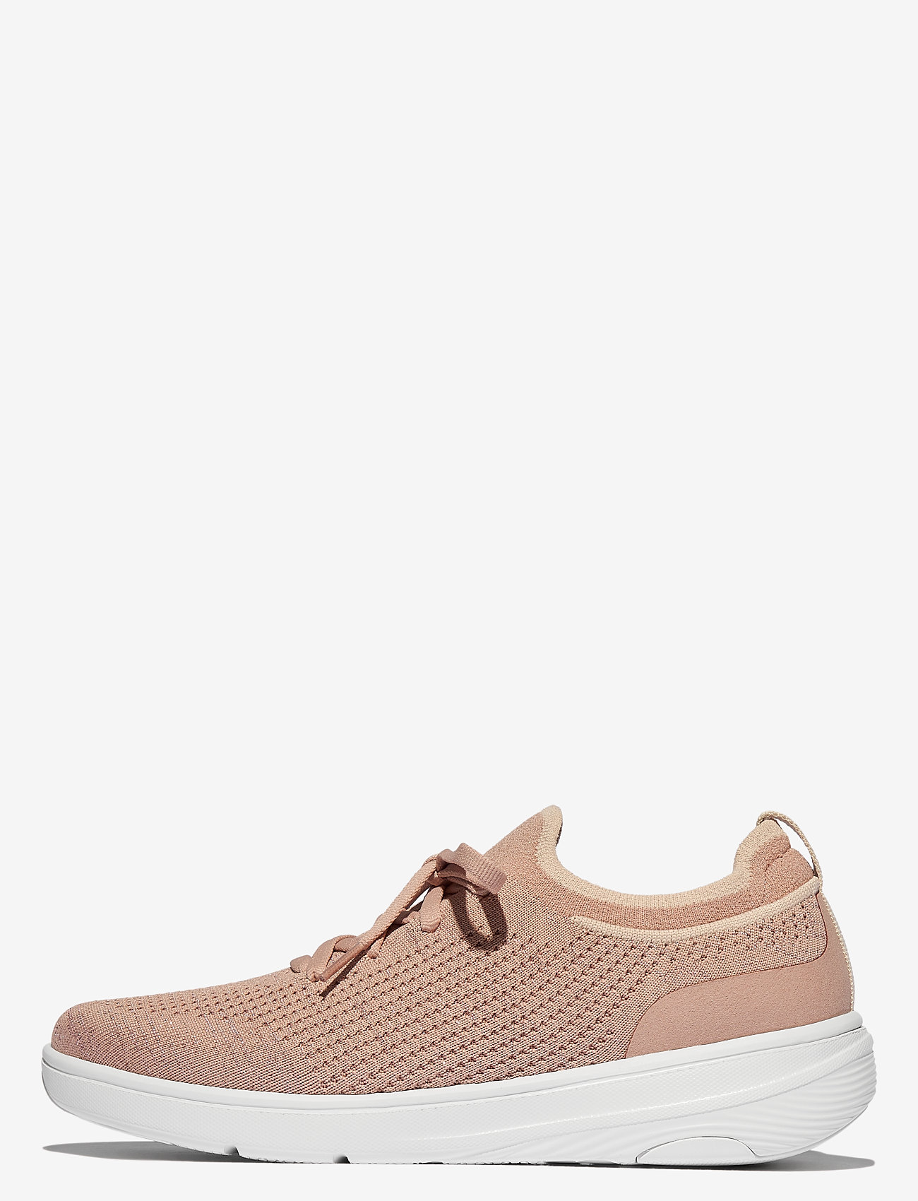 FitFlop - SUPER-Q KNIT SLIP-ON LACED SNEAKERS - beige buff/rose gold - 4