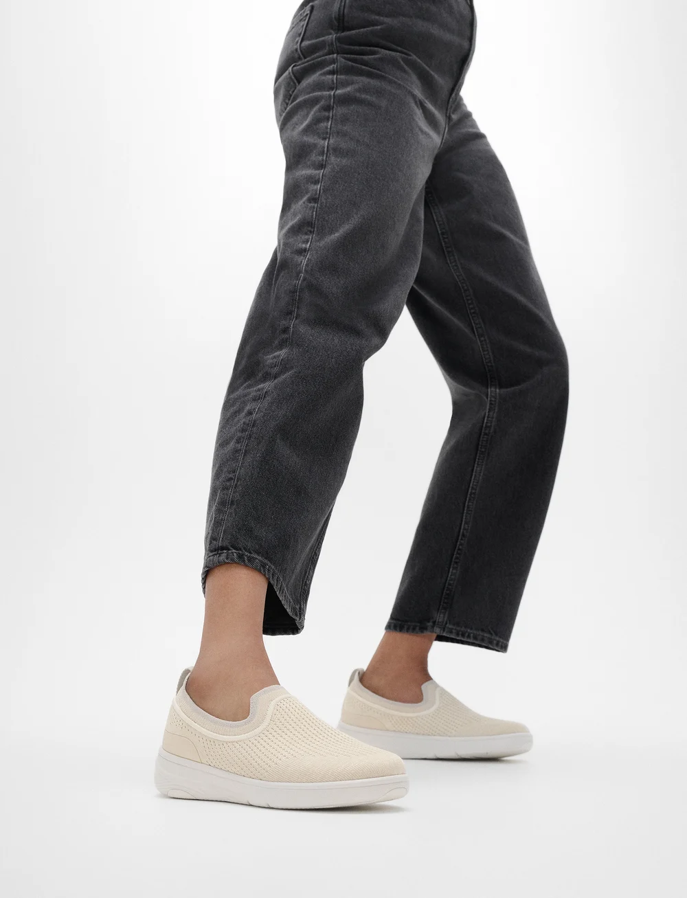 FitFlop - SUPER-Q KNIT SLIP-ONS - slip-on sneakers - paris beige - 0