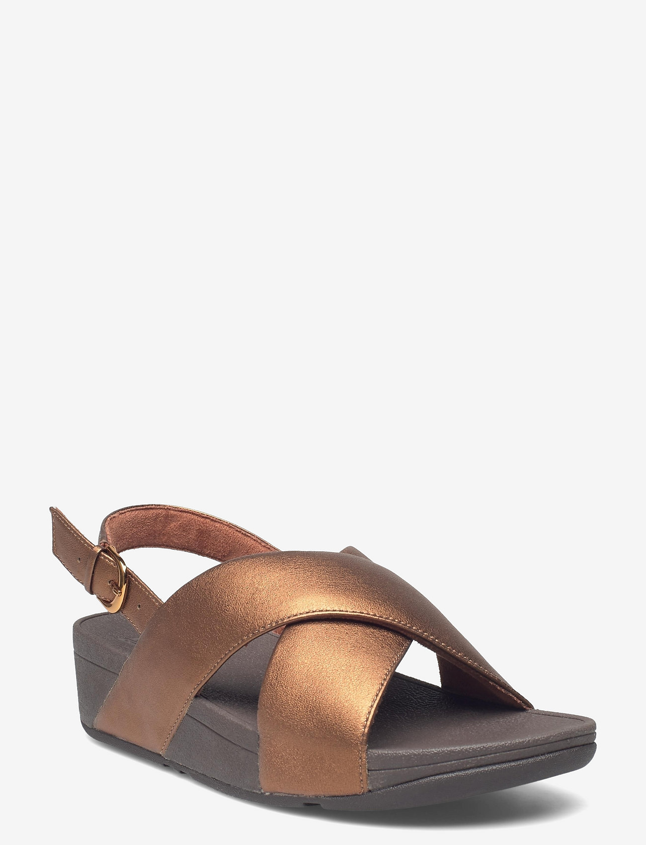 FitFlop - LULU CROSS BACK-STRAP SANDALS - LEATHER - bronze - 0