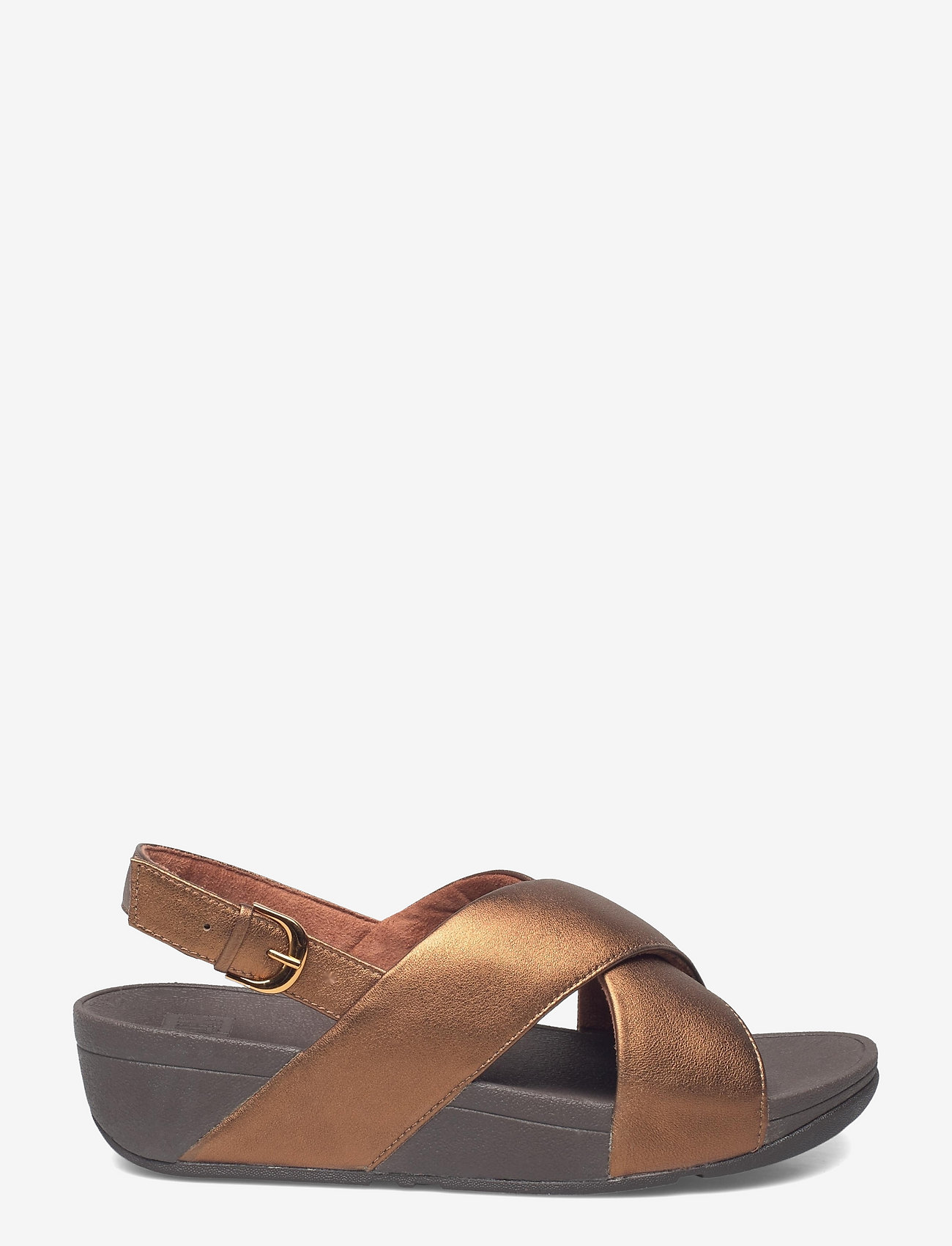 FitFlop - LULU CROSS BACK-STRAP SANDALS - LEATHER - bronze - 1
