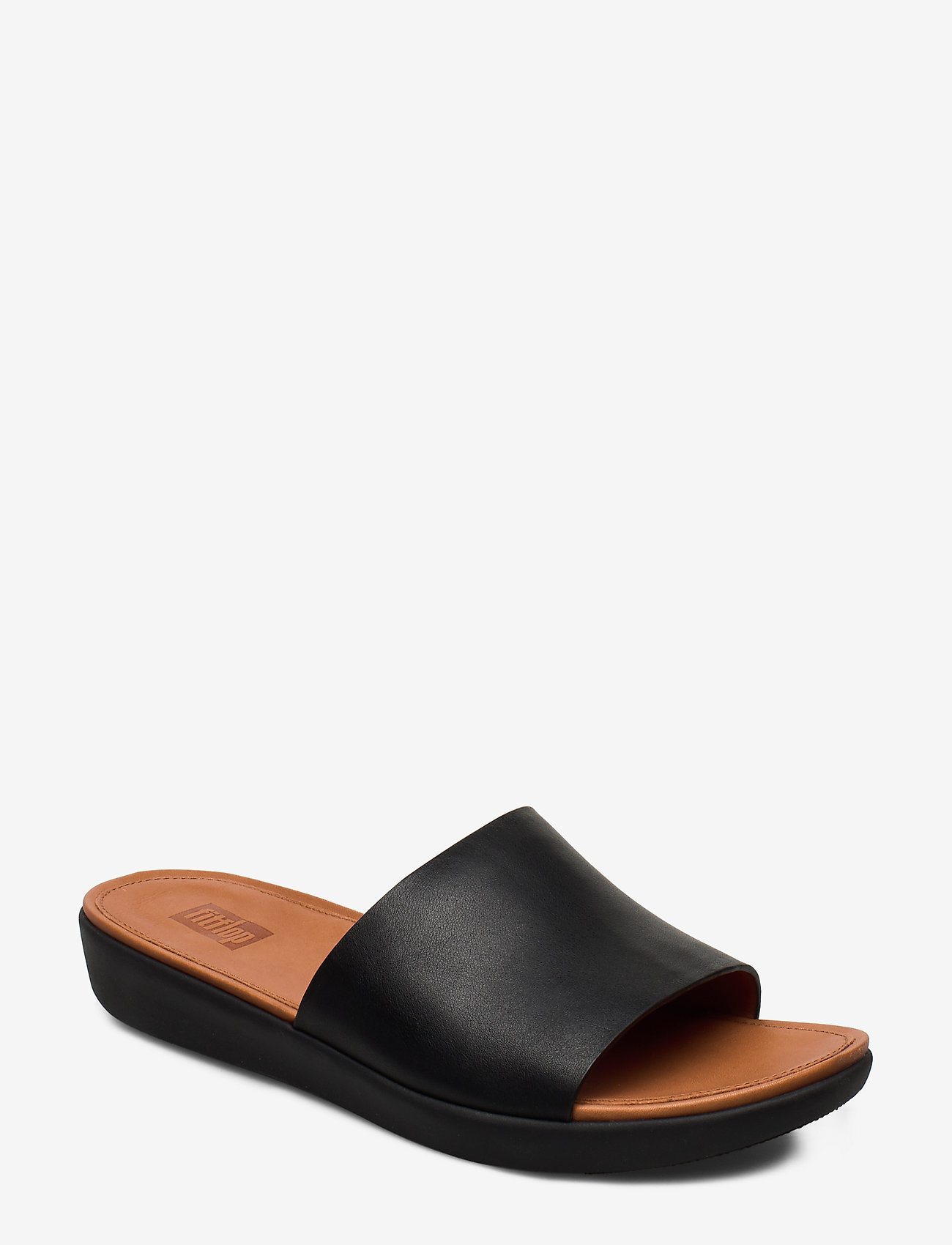 FitFlop - SOLA SLIDES - LEATHER - black - 0